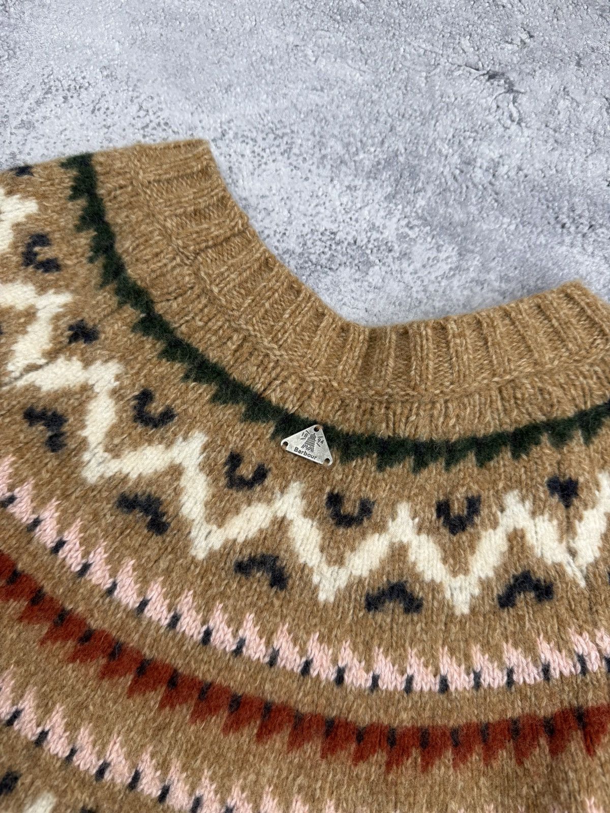 Barbour Barbour Wool Knit Sweater Fair Isle Nordic Women’s Size XL / US 12-14 / IT 48-50 - 18 Thumbnail