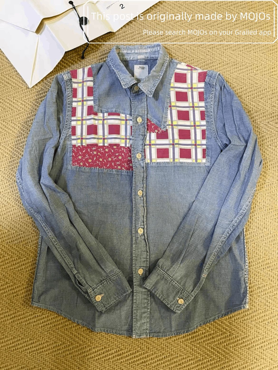 Visvim Sz 2 Visvim Granger Chambray P.W. Patches Shirt Size US M / EU 48-50 / 2 - 1 Thumbnail