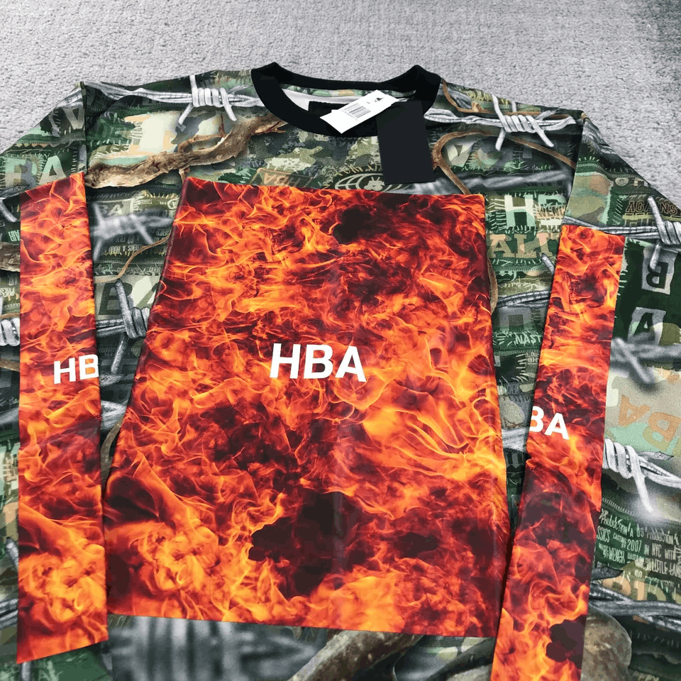 Hood By Air Ablaze Box Camo L/S Crew Neck T-shirt Size US L / EU 52-54 / 3 - 11 Thumbnail