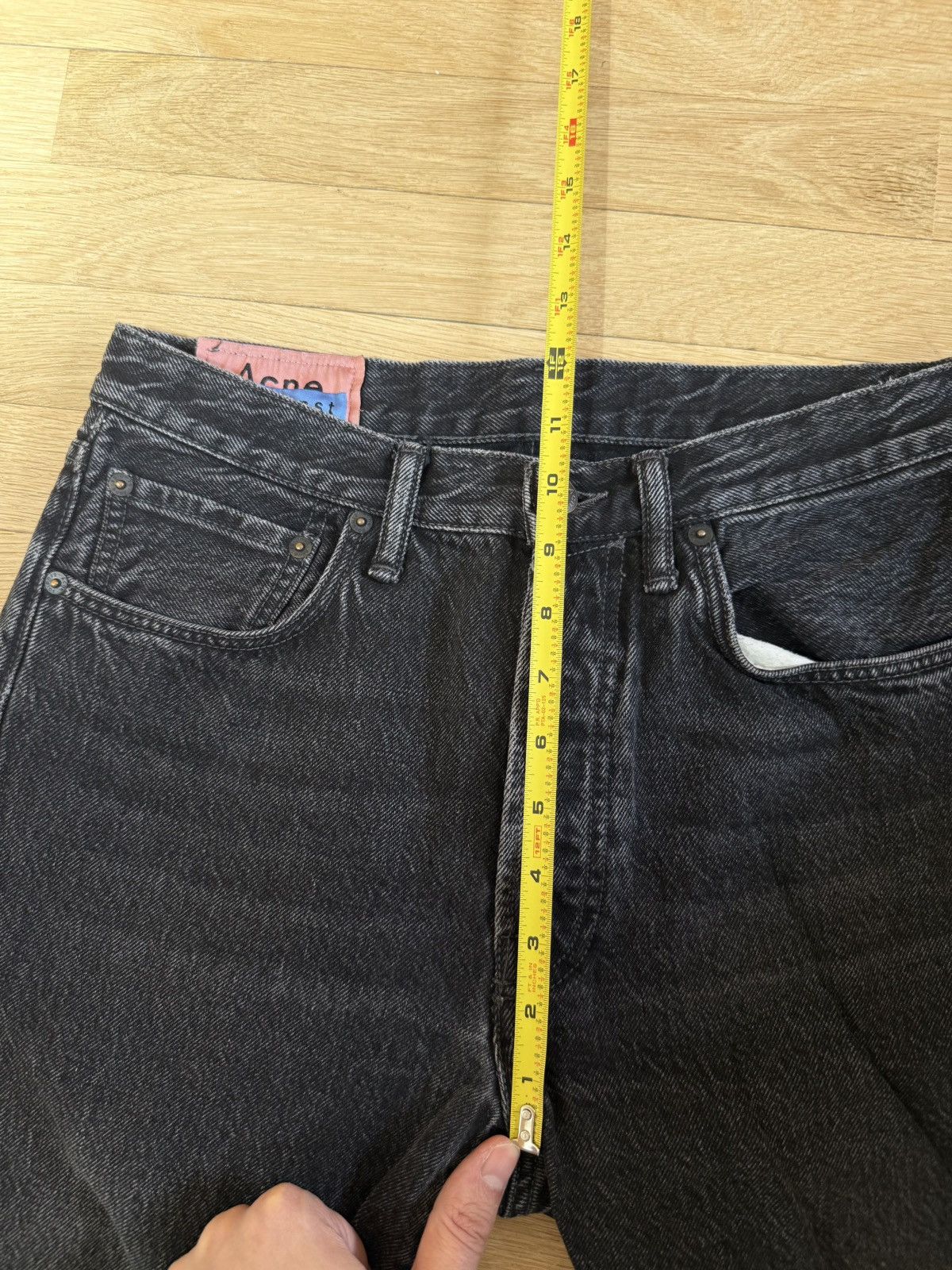 Acne Studios Acne 1996 Black Denim, 30x30 Straight Fit Jeans Size US 30 / EU 46 - 12 Thumbnail