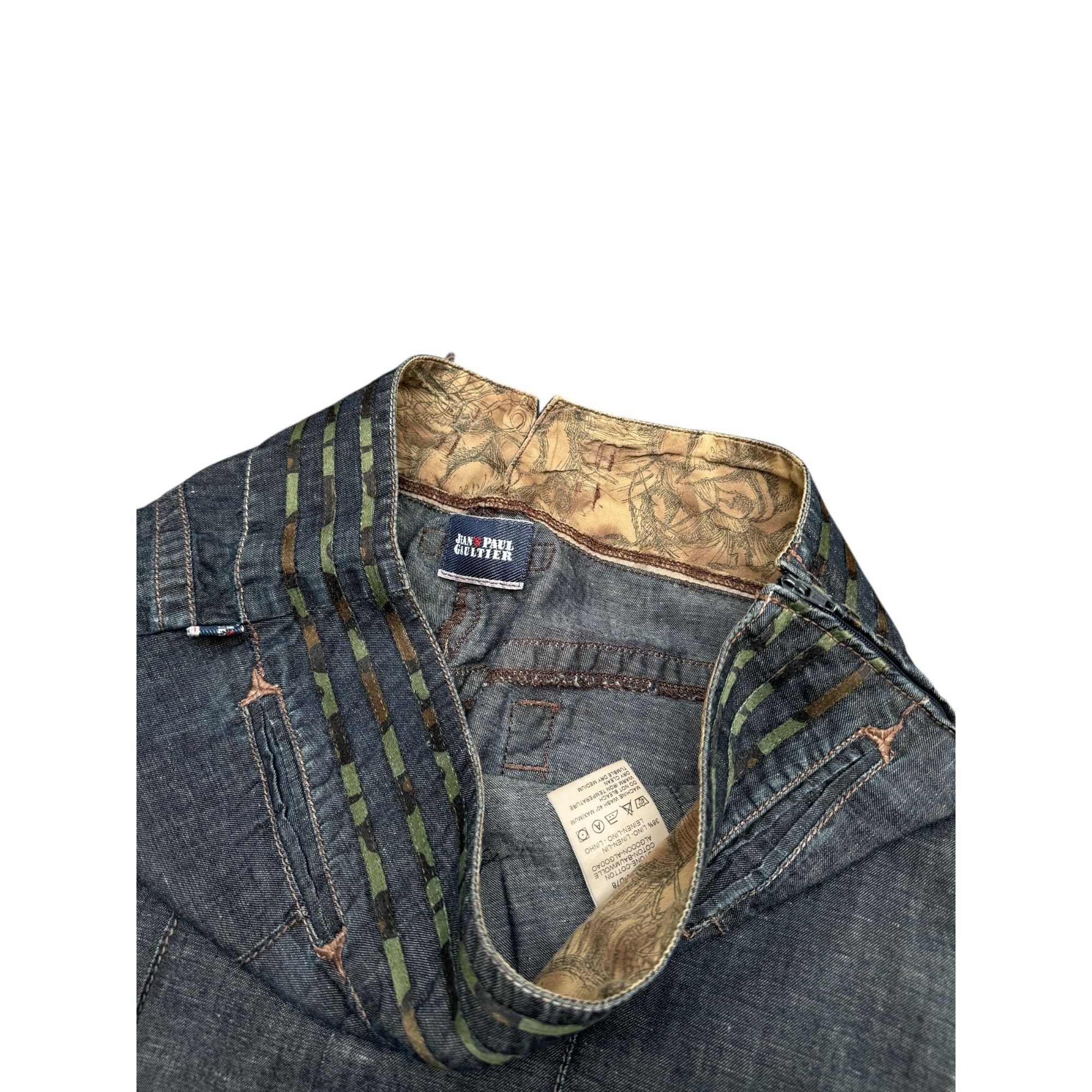 Jean Paul Gaultier Denim Skirt Size 32" / US 10 / IT 46 - 3 Thumbnail