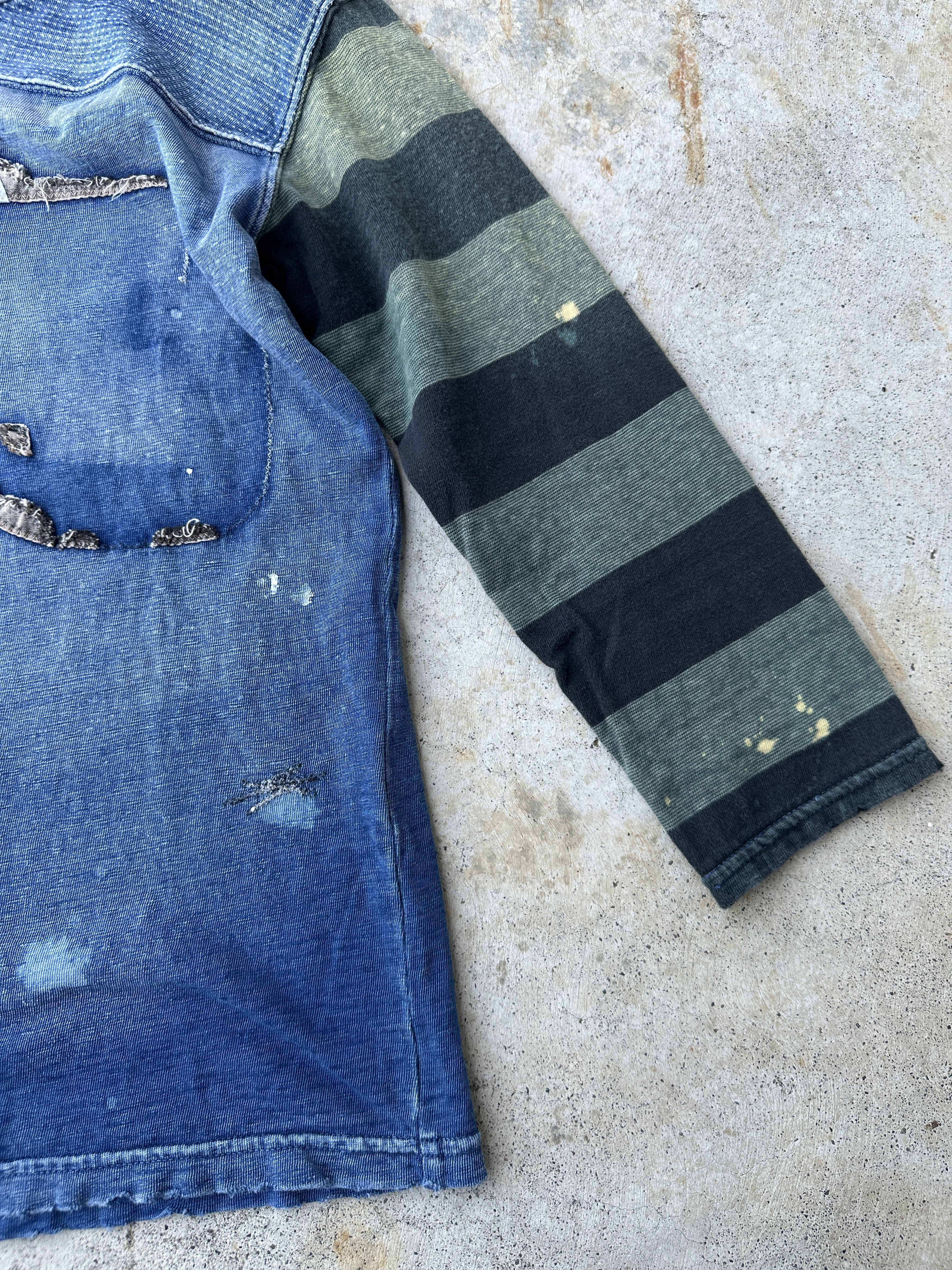 Kapital Kountry Indigo Numbered 43 striped durene jersey prisoner boro tee Size US S / EU 44-46 / 1 - 7 Thumbnail