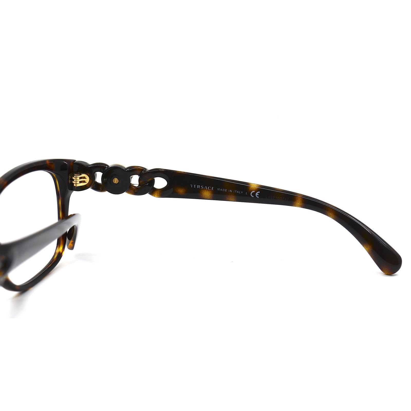Versace NEW VERSACE VE3306 108 HAVANA AUTHENTIC EYEGLASSES FRAME Size ONE SIZE - 9 Thumbnail