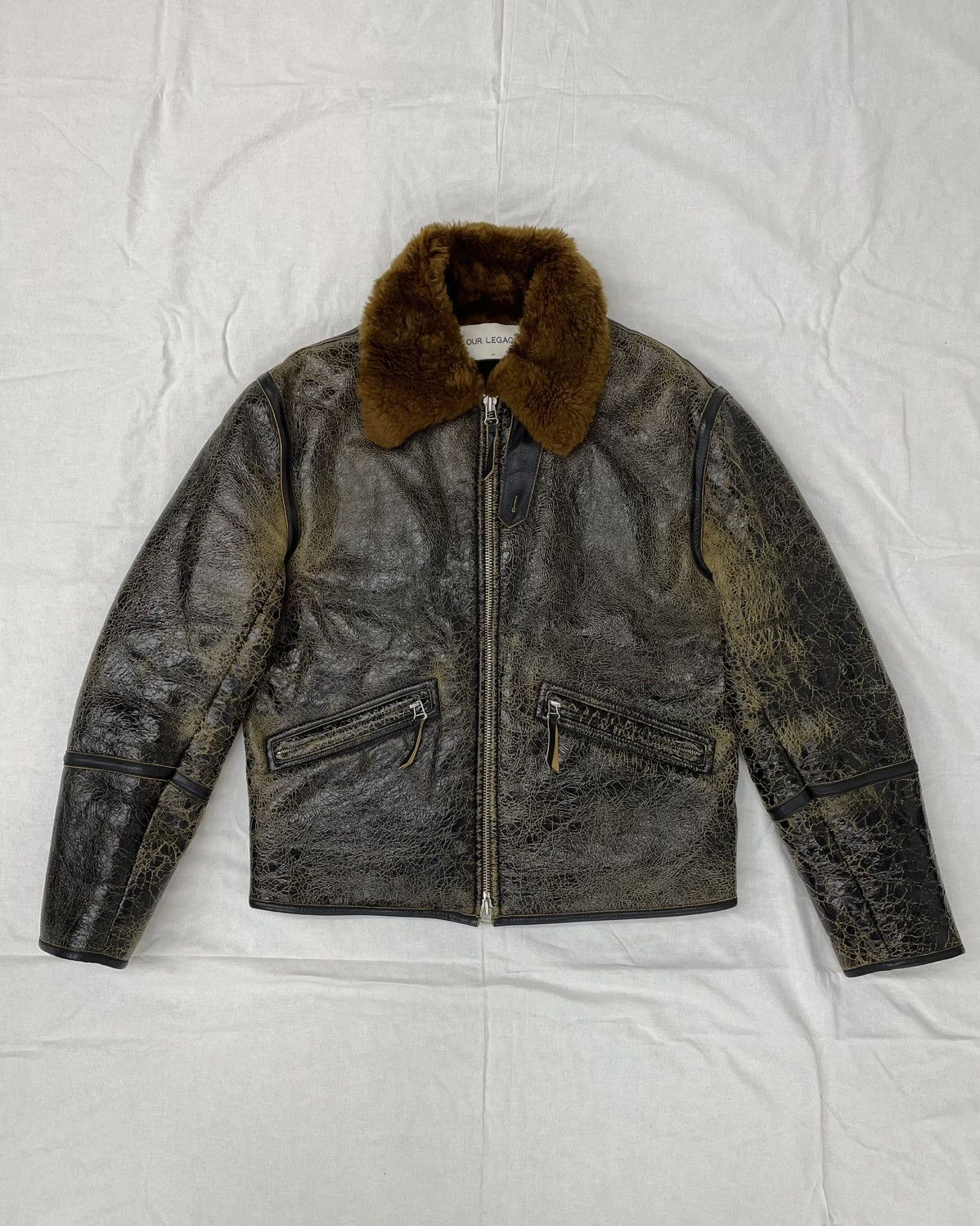 Our Legacy Our Legacy Shearling Jacket Spider Web Fall 2016 Size US M / EU 48-50 / 2 - 1 Thumbnail