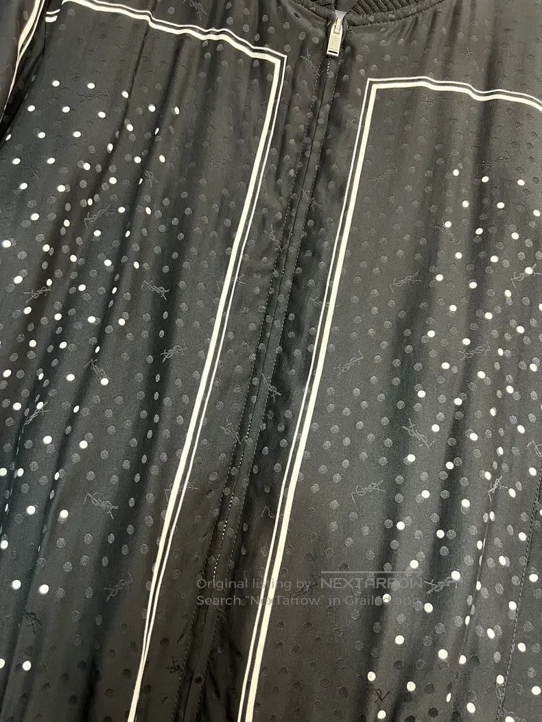 Saint Laurent Paris Saint Laurent Paris Polka Dot Black Logo Printed Thin Cott Size US M / EU 48-50 / 2 - 4 Thumbnail