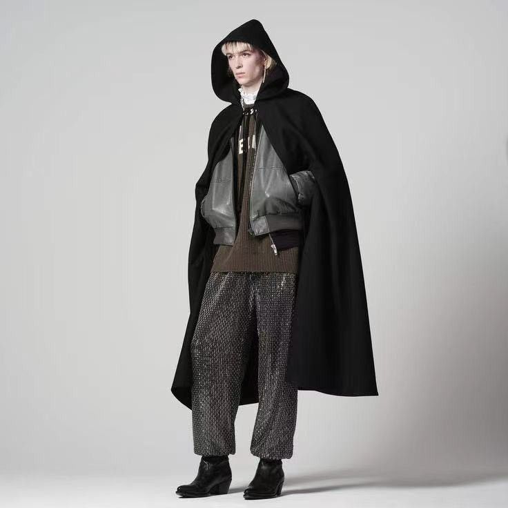 Celine CELINE BY HEDI SLIMANE 21AW RUNWAY ITEM HOODED CLOAK Size US S / EU 44-46 / 1 - 4 Thumbnail