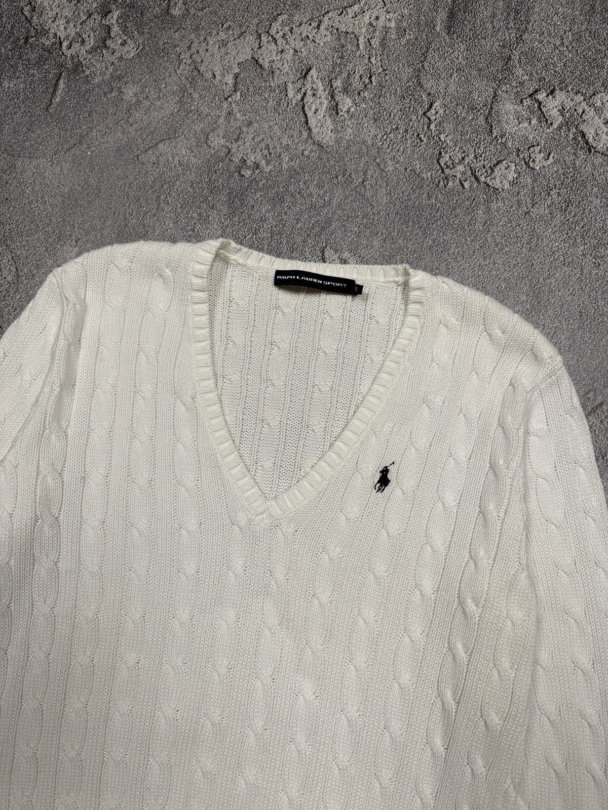 Polo Ralph Lauren Vintage Polo Ralph Lauren V-Neck Knit Sweater Luxury Hype Size XL / US 12-14 / IT 48-50 - 5 Thumbnail