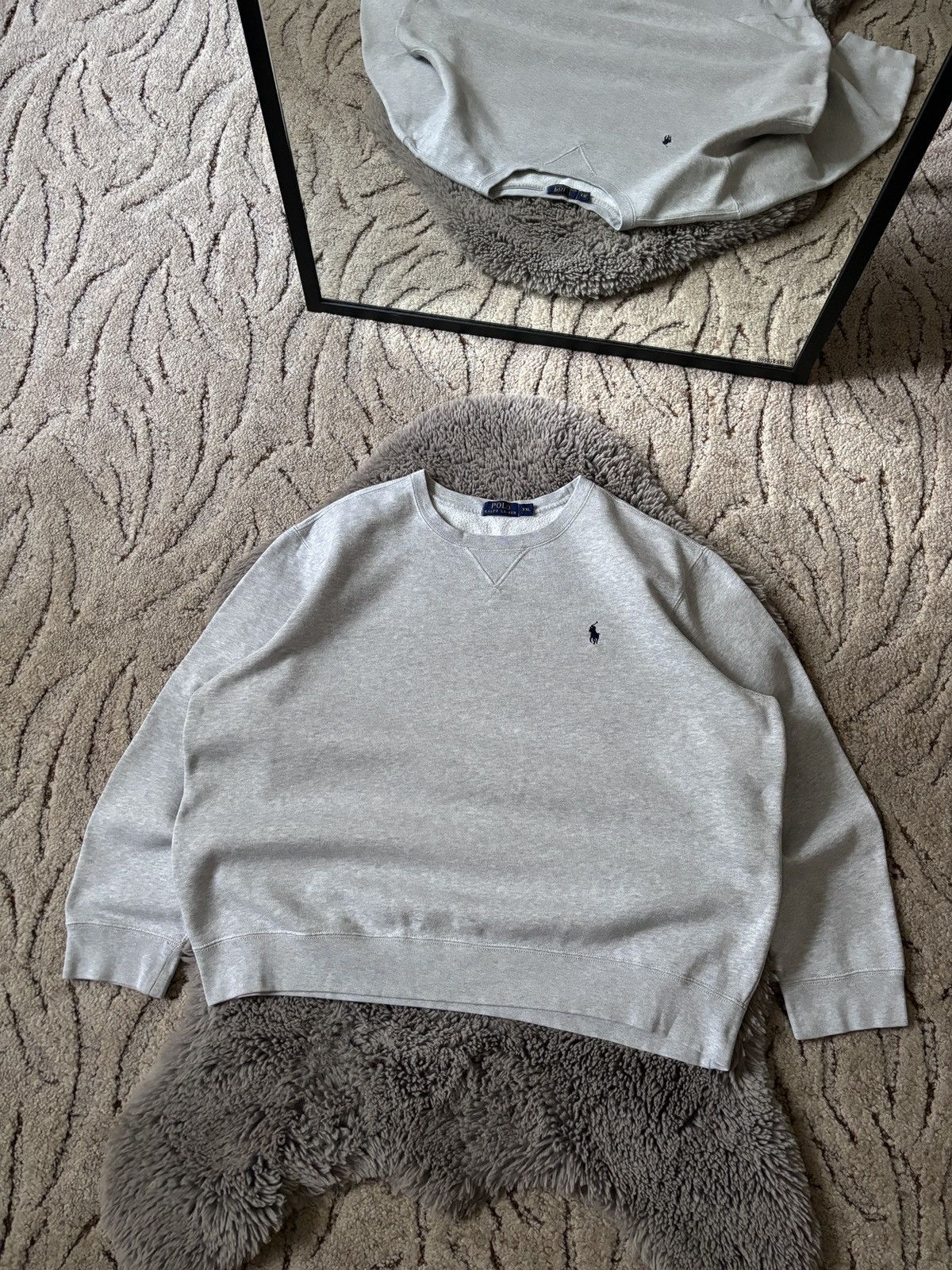 Polo Ralph Lauren × Ralph Lauren × Vintage Polo Ralph Lauren sweatshirt vintage basic black horse Size US XXL / EU 58 / 5 - 1 Thumbnail