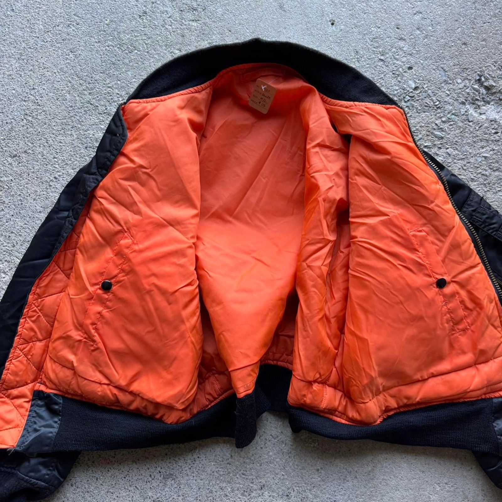 Vintage Vtg Black MA-1 Reversible Bomber Jacket Greenbriar Ind Size US L / EU 52-54 / 3 - 5 Thumbnail