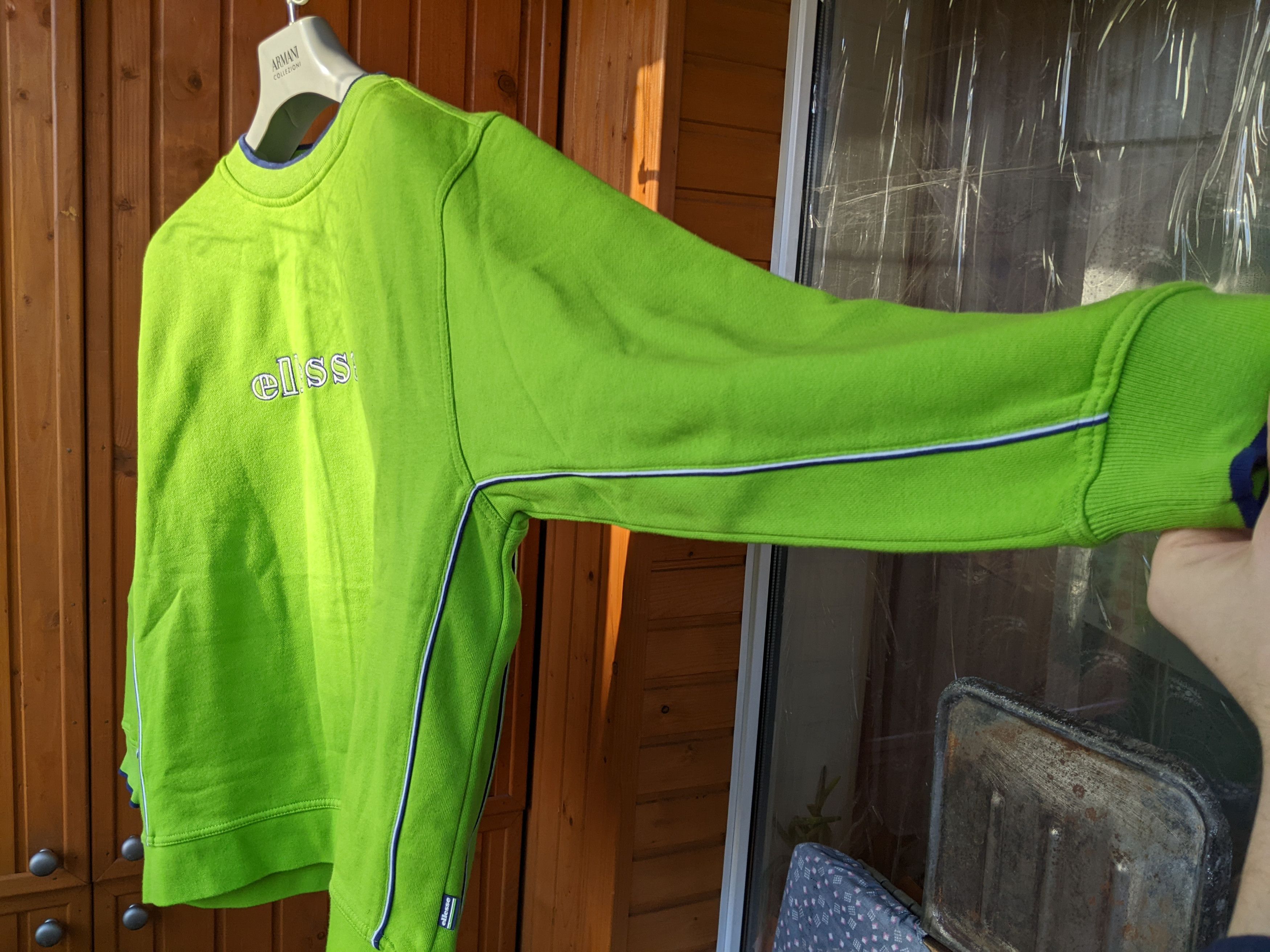 Ellesse RARE Ellesse Sweatshirt Big Logo Vintage 90s Oversize Green Size US S / EU 44-46 / 1 - 7 Thumbnail