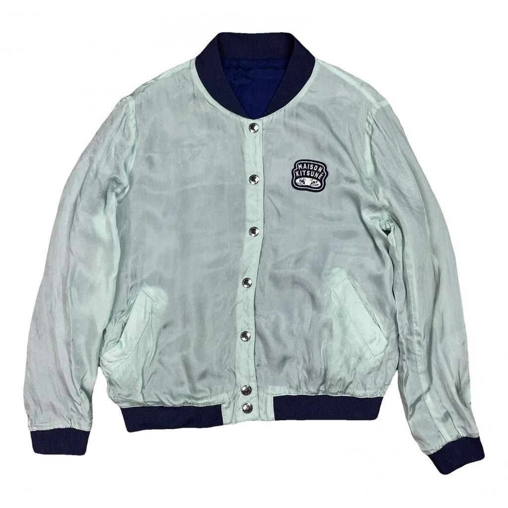 image of Maison Kitsune Jacket Reverseable in Blue, Women's (Size XS)