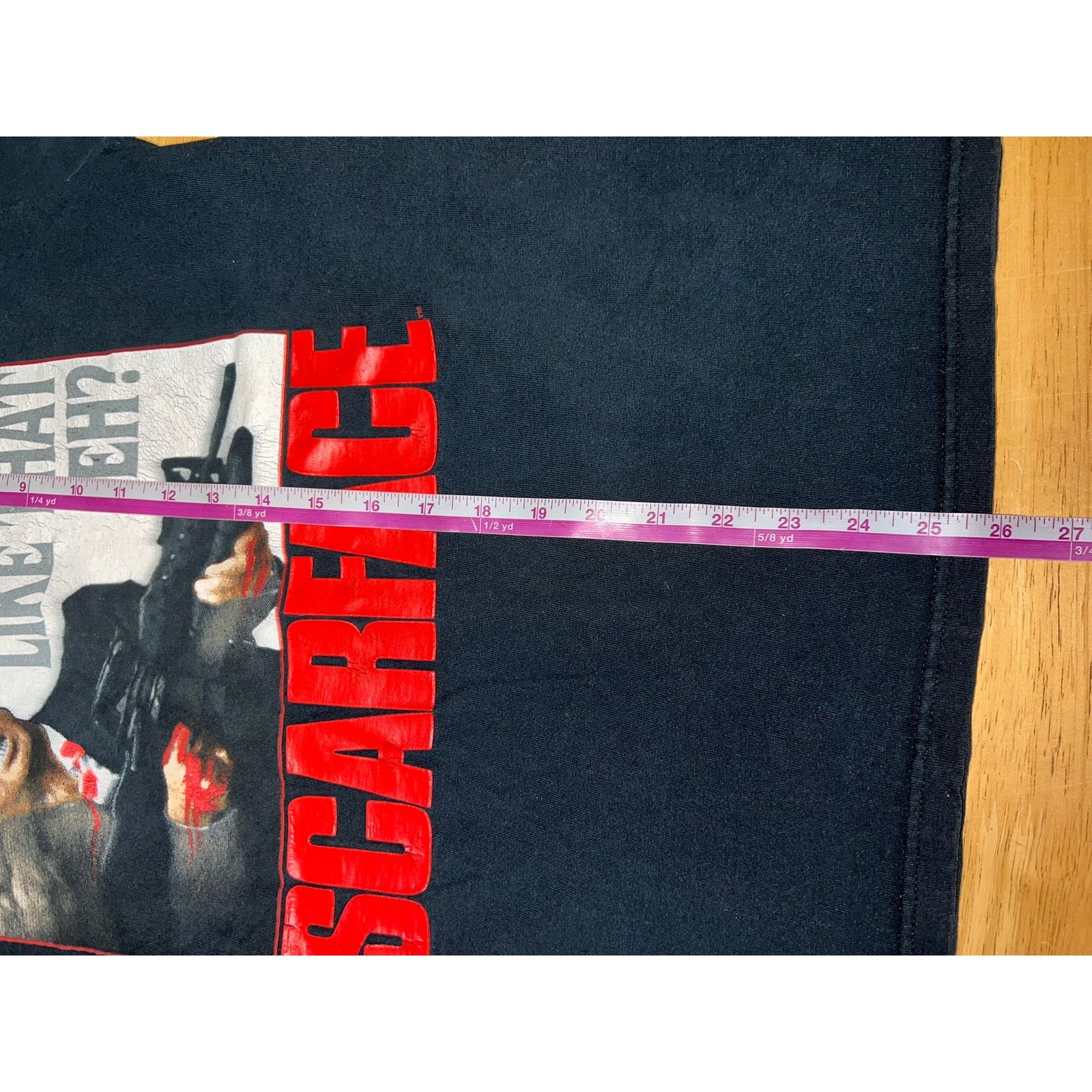 Fruit Of The Loom Vintage Scarface Shirt Scar Face Movie Promo 90s Tee Medium Size US M / EU 48-50 / 2 - 10 Thumbnail