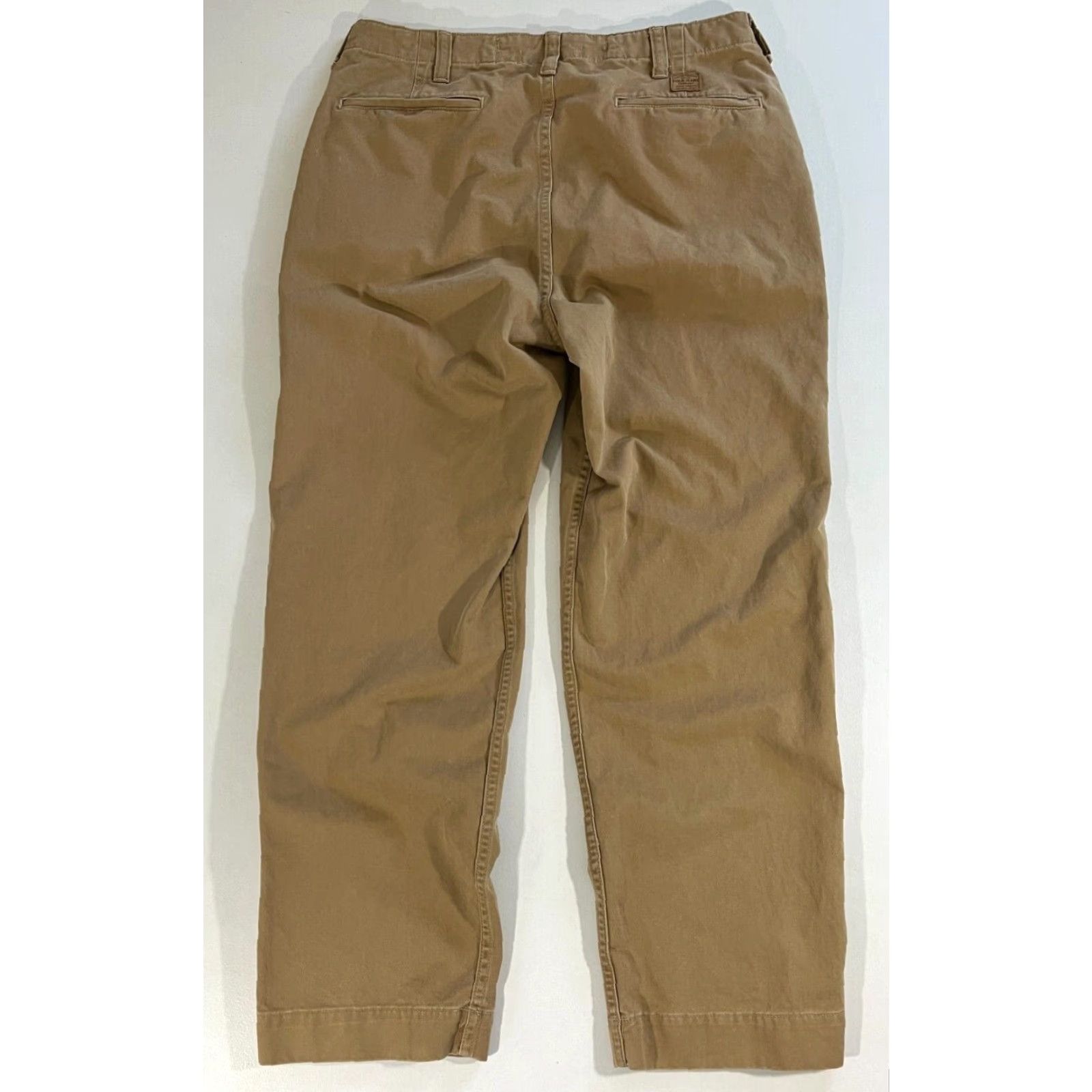 Polo Ralph Lauren VINTAGE Polo Ralph Lauren Men's Chino Pants 33x30 Tan Cotton 90s Vintage Polo Jeans Company RL67 Front Flat Front Belt Loops Straight Leg Mens Pants Size US XS / EU 42 / 0 - 2 Thumbnail