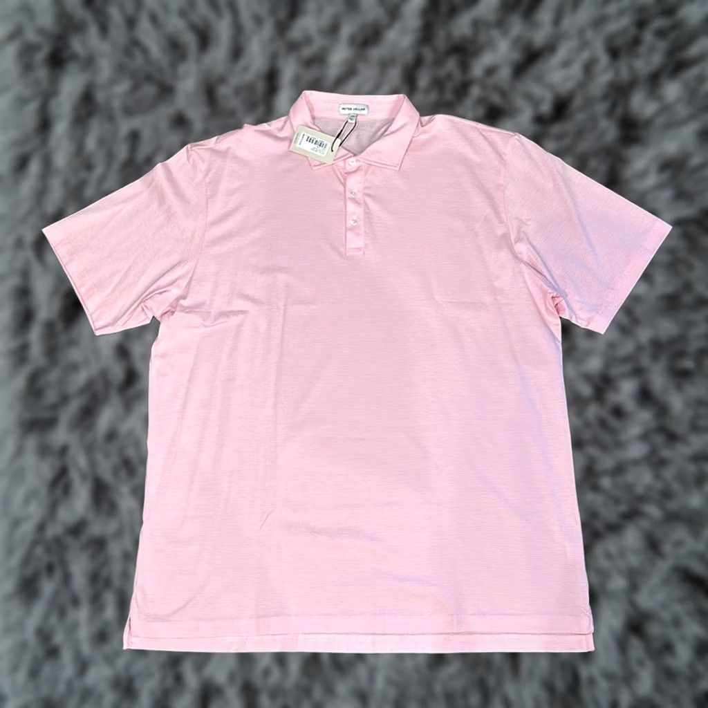 Peter Millar Peter Millar Crown Pilot Mill Haynes Stripe Polo 2XL Men Pink White Stripes Polo Men 2XL Regular NWT Size US XXL / EU 58 / 5 - 1 Thumbnail