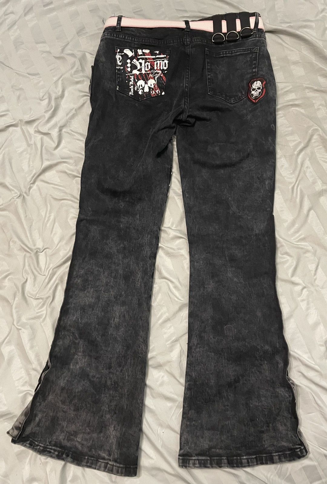 Band Tees Rock Rebel Tokyo Ghoul Patchwork Detailed Flared Denim Size US 34 / EU 50 - 2 Thumbnail