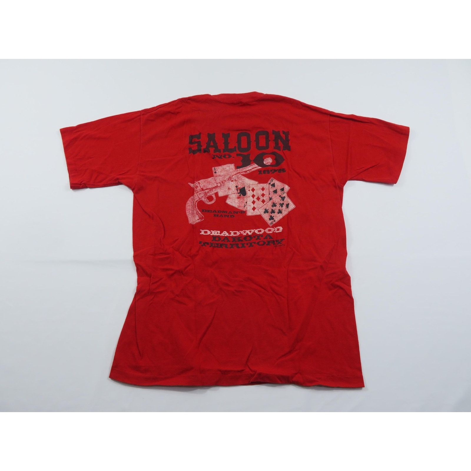 Other Saloon NO 10 Deadwood Poker Hand Revolver Sz M? 1980s Size US M / EU 48-50 / 2 - 2 Thumbnail