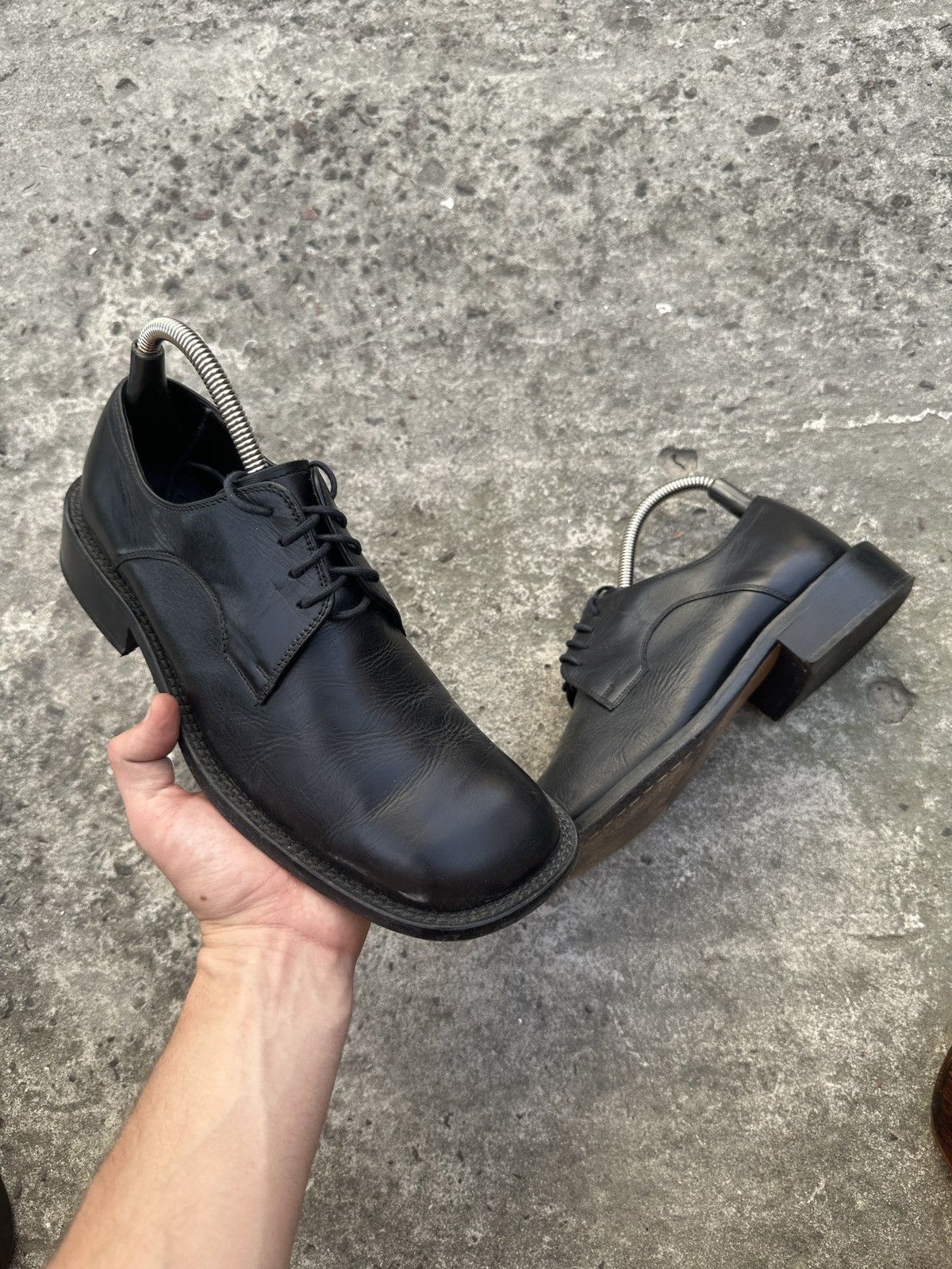 Genuine Leather Y2K Leather Boots Style Maison Margiela Alt Streetwear 42 Us Size US 9 / EU 42 - 3 Thumbnail
