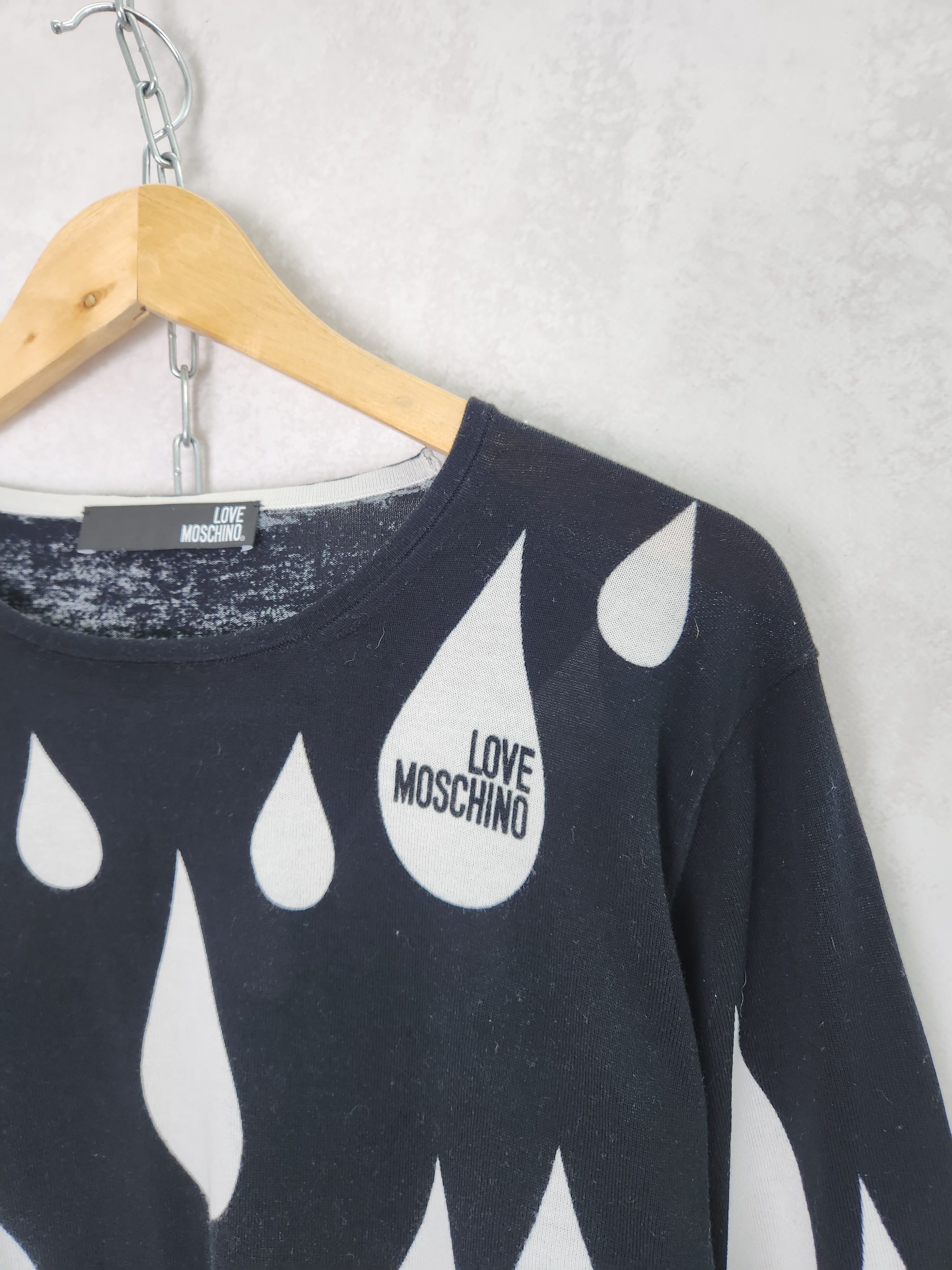 Moschino Love Moschino drops overprint long sleeve cottone size S Size S / US 4 / IT 40 - 6 Thumbnail