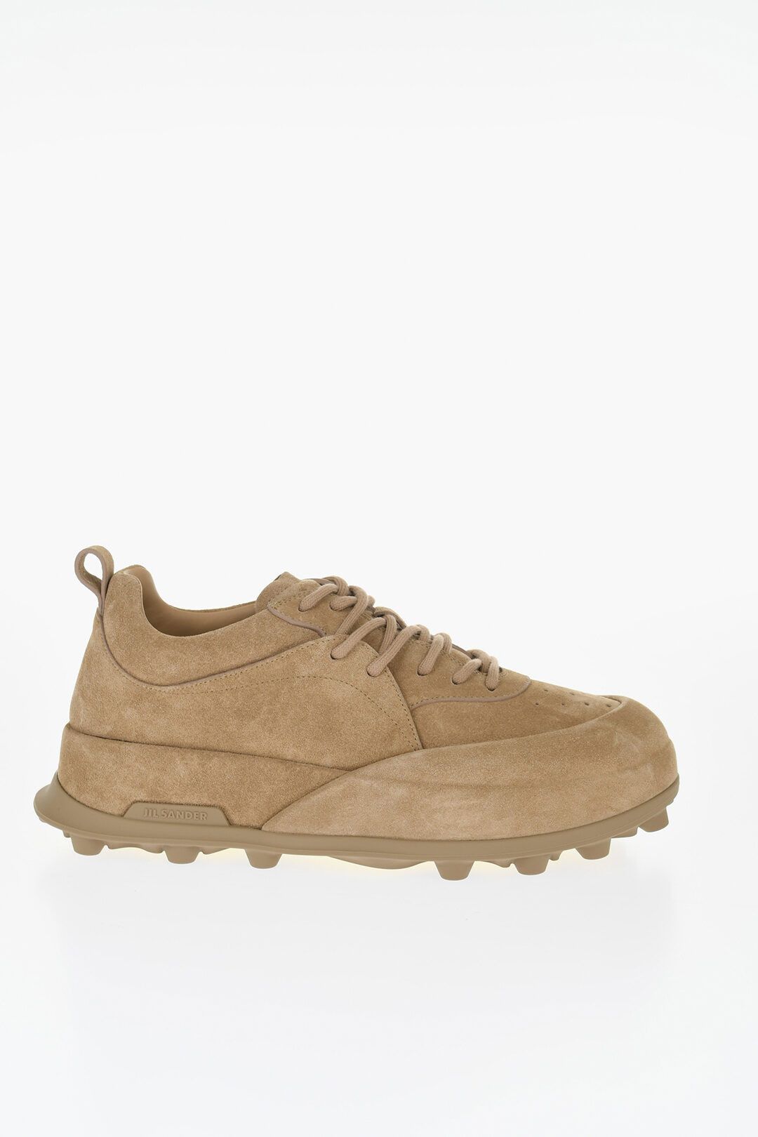 og1mm0625 Suede Reverse Lcae-up Sneakers in Beige