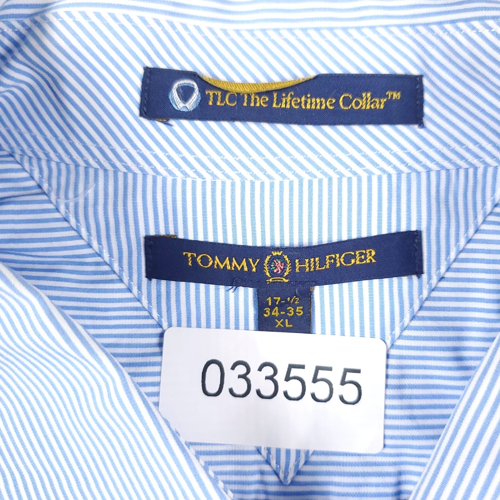 Tommy Hilfiger Tommy Hilfiger Shirt Mens XL Blue Striped Button-Up Long Sleeve Casual Classic Modern Preppy Size US XL / EU 56 / 4 - 8 Thumbnail