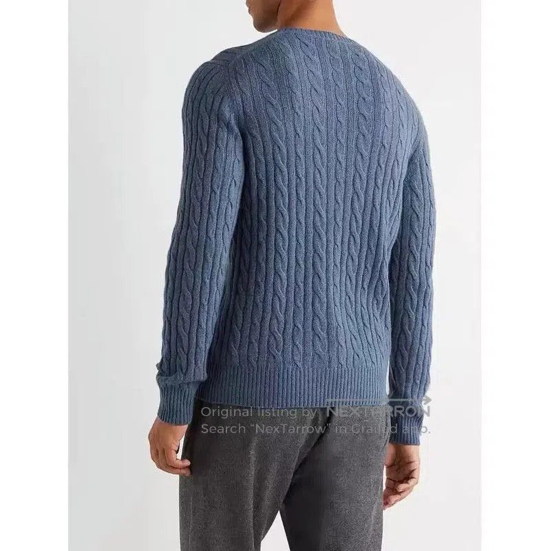 Burberry Burberry Winter Blue Wool Men's Sweater. Size US S / EU 44-46 / 1 - 9 Thumbnail
