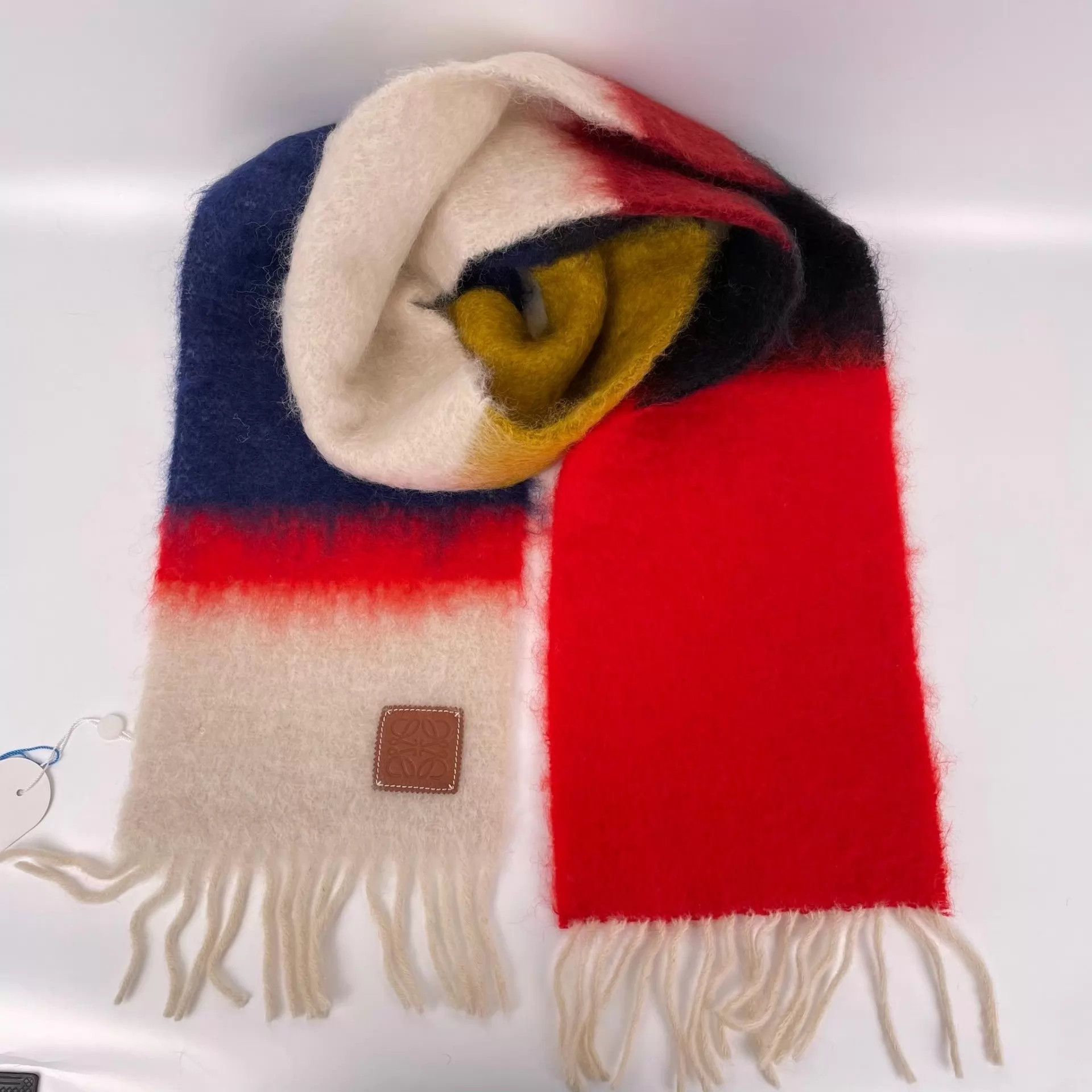 Loewe LOEWE Mohair Ombre Multicolor Scarf 180x35cm Size ONE SIZE - 1 Thumbnail