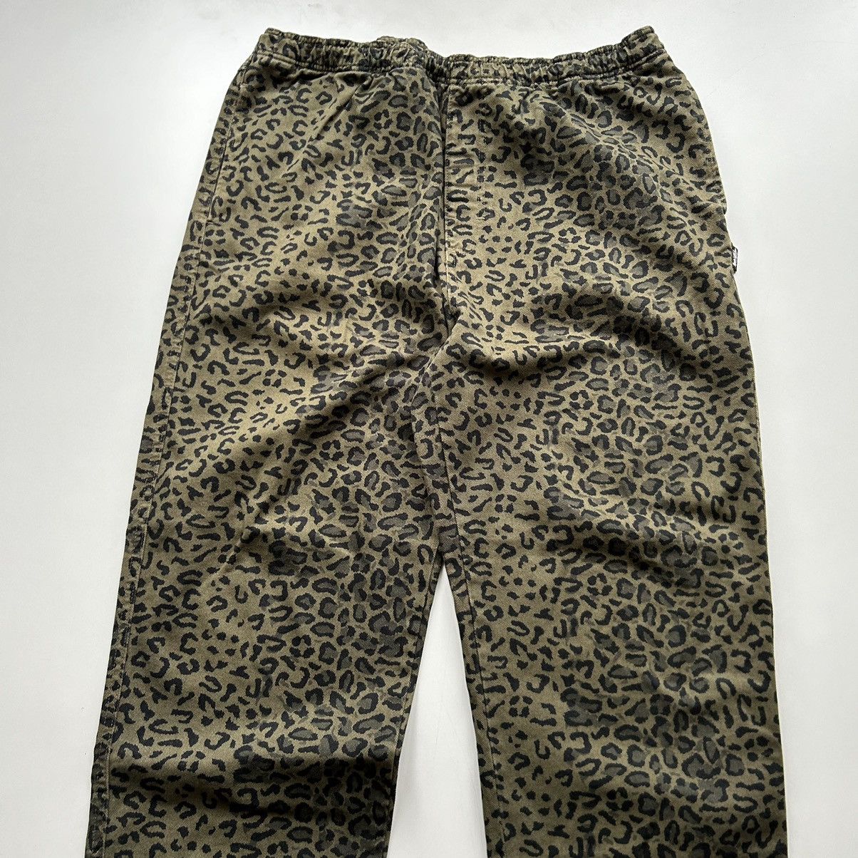 Vintage Vintage Stussy Leopard Print Beach Pants Size XXL Rare