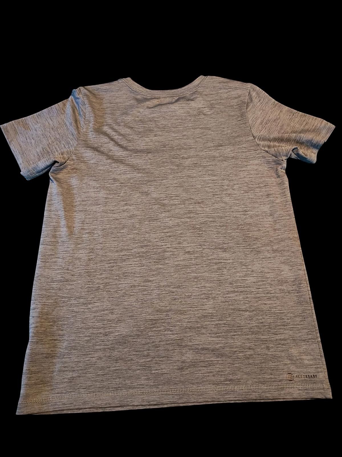 Adidas Adidas Unisex Kids' Grey Gradient Logo T-Shirt Size US L / EU 52-54 / 3 - 5 Thumbnail