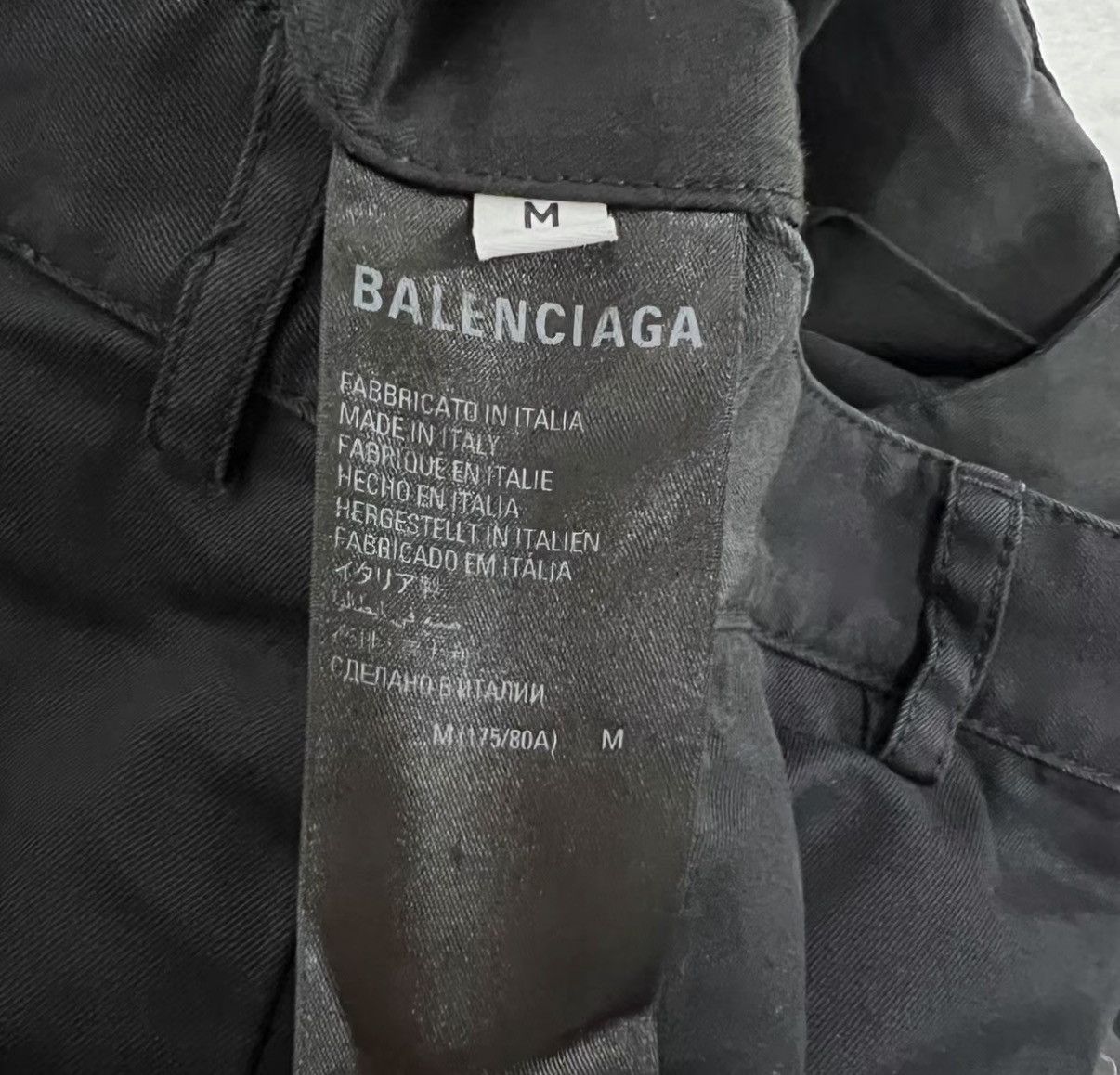 Balenciaga Balenciaga Black Distressed Straight Pants J41 Size US 34 / EU 50 - 4 Thumbnail