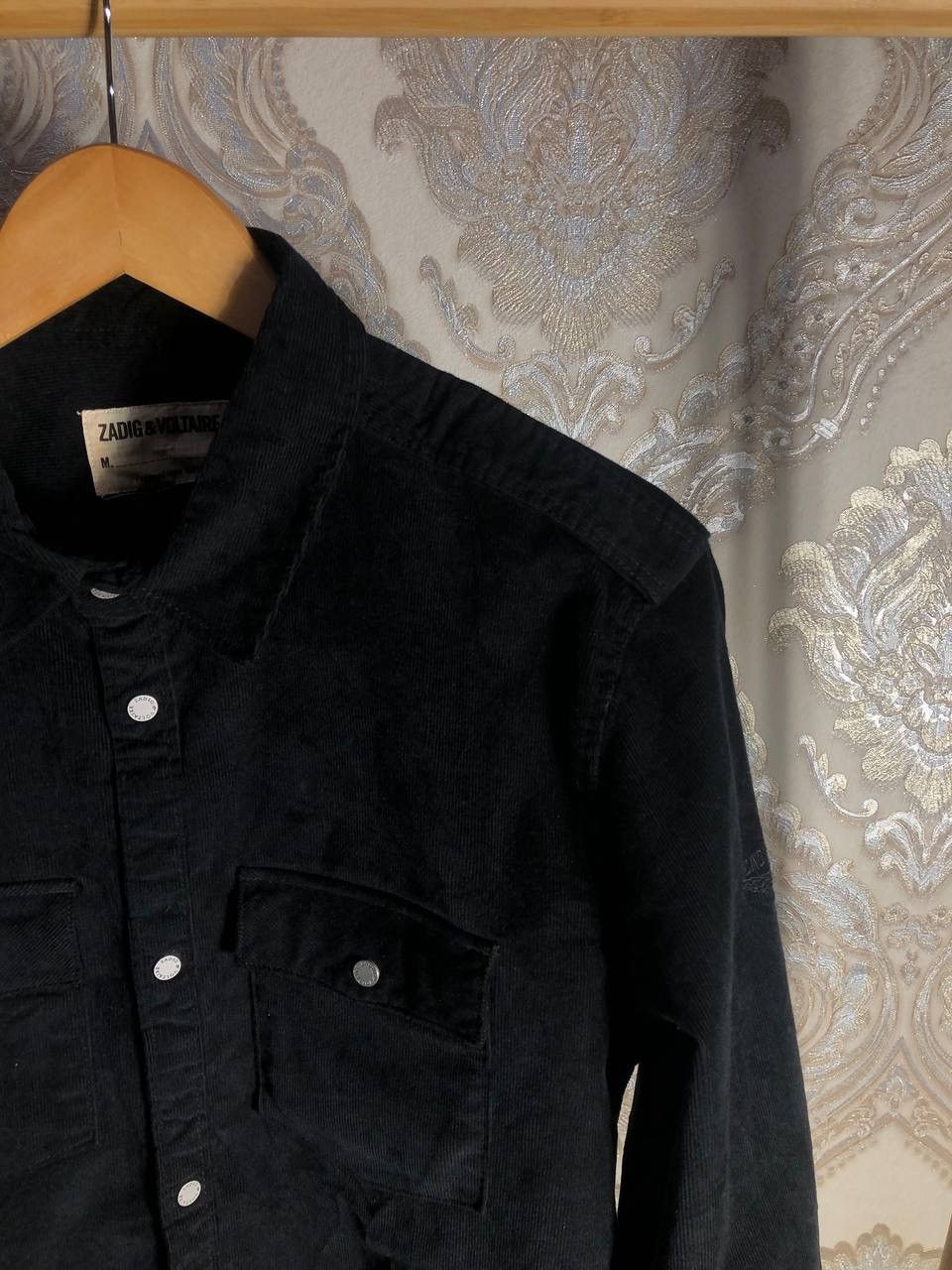 Vintage VERY RARE ZADIG & VOLTAIRE TARMAC VELOURS USA FLAG SHIRT Y2K Size US XL / EU 56 / 4 - 3 Thumbnail
