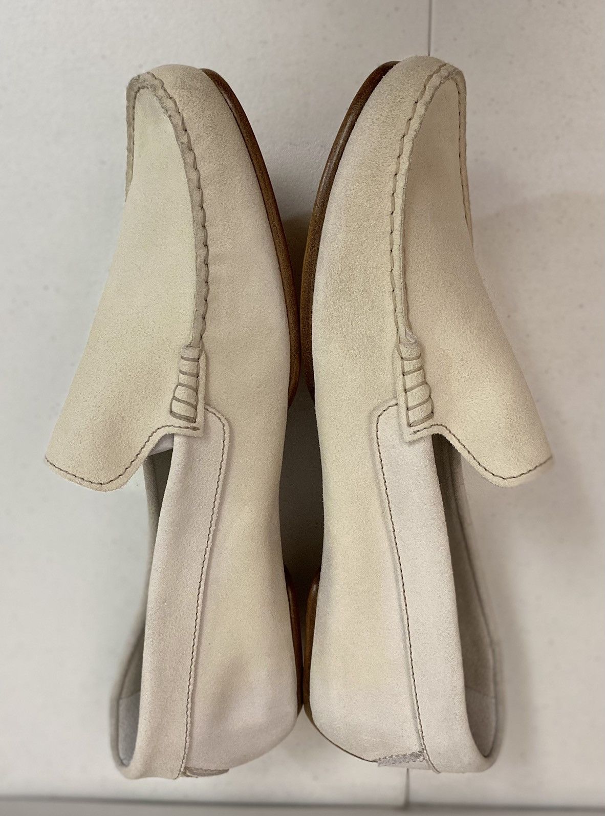 Maison Margiela Maison Margiela 22 🇮🇹 Off White Rubbed Suede Slip On 13 NEW Size US 13 / EU 46 - 9 Thumbnail