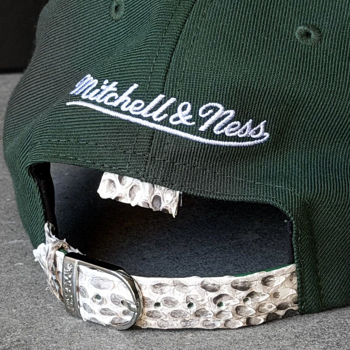 Just Don × Mitchell & Ness Just Don Mitchell & Ness THE FINALS Python Brim Hat Size ONE SIZE - 3 Thumbnail