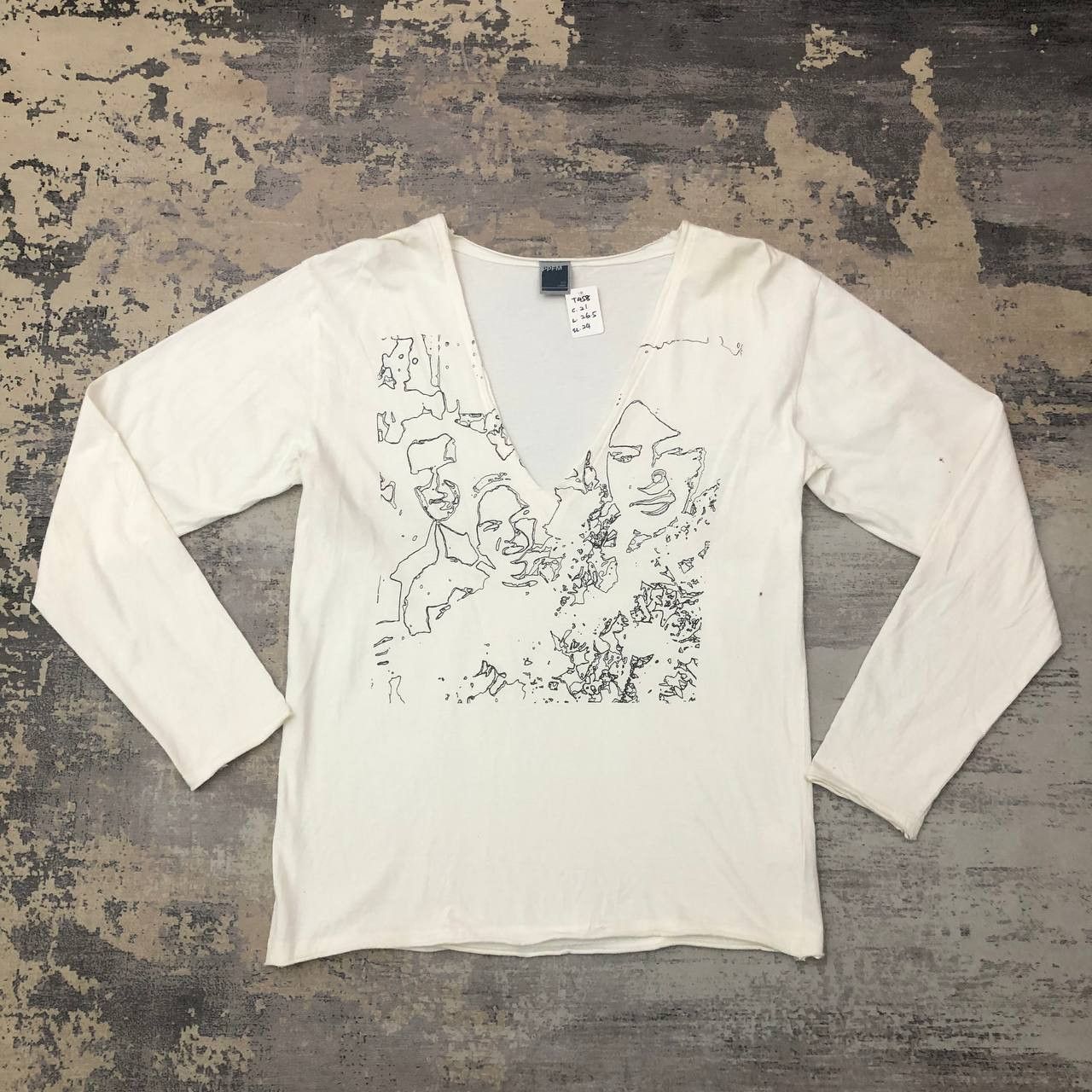 Japanese Brand T458 PPFM PUNK HARDCORE LONG SLEEVE TEE Size L / US 10 / IT 46 - 1 Thumbnail