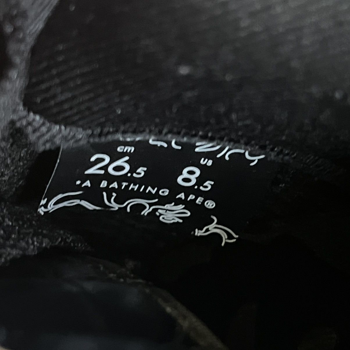 Bape New A Bathing Ape Bape Bapesta 24 Karat Black Gold Sneakers Size US 8.5 / EU 41-42 - 8 Thumbnail