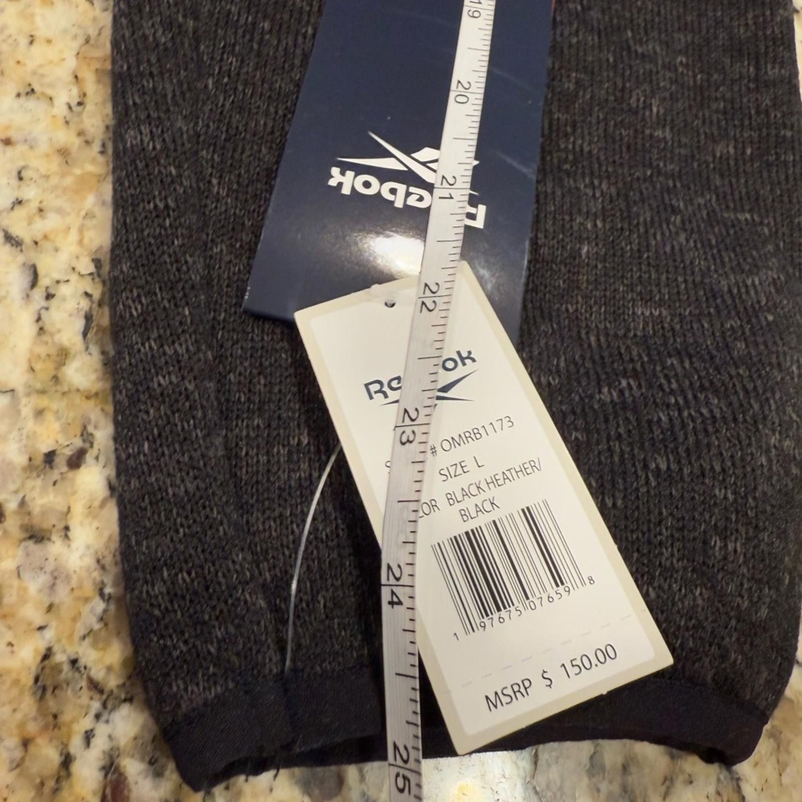 Reebok Reebok Black Heather light fleece lined zip hoodie jacket LG Size US L / EU 52-54 / 3 - 12 Thumbnail