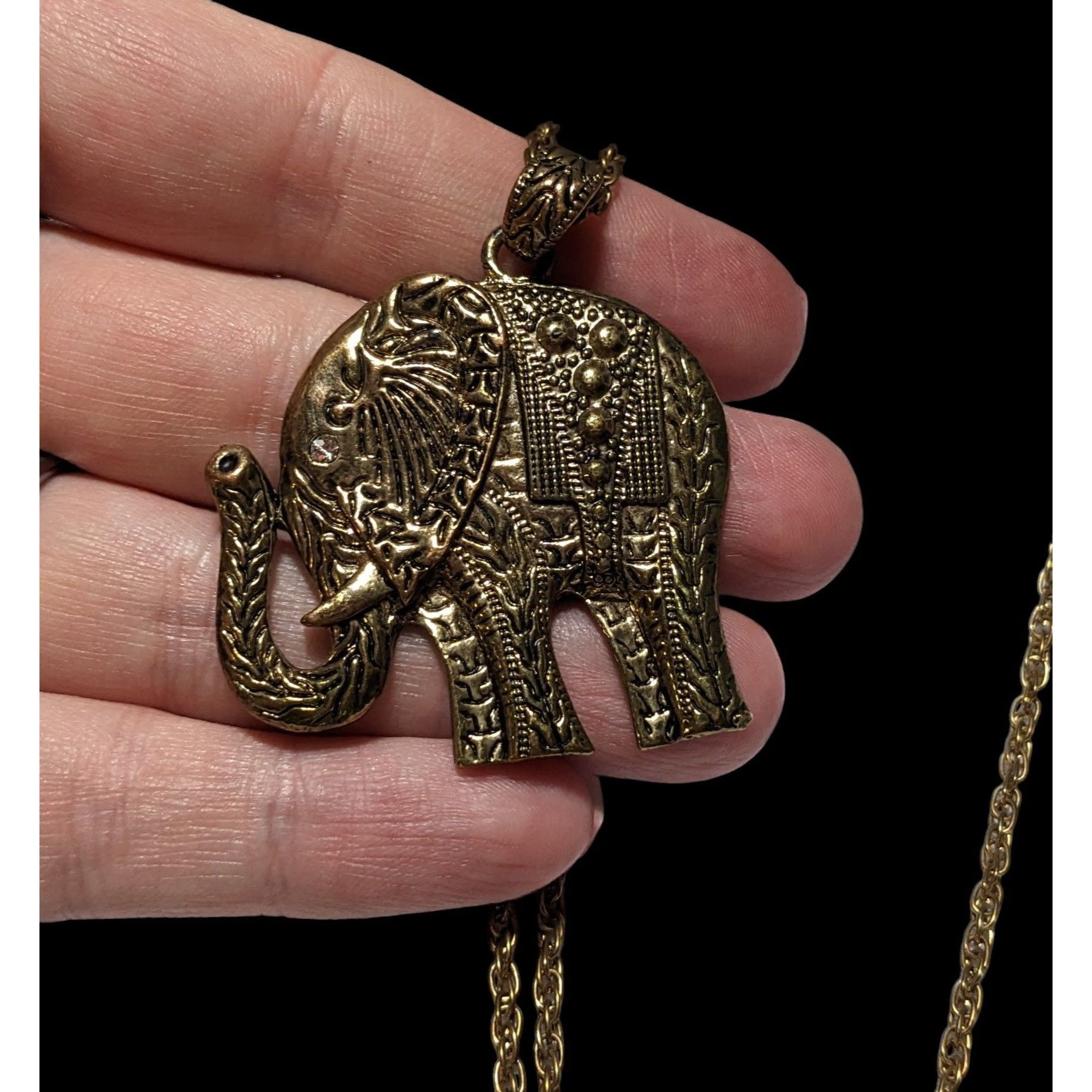 Other Gold Bohemian Elephant Neckalce Size ONE SIZE - 2 Thumbnail