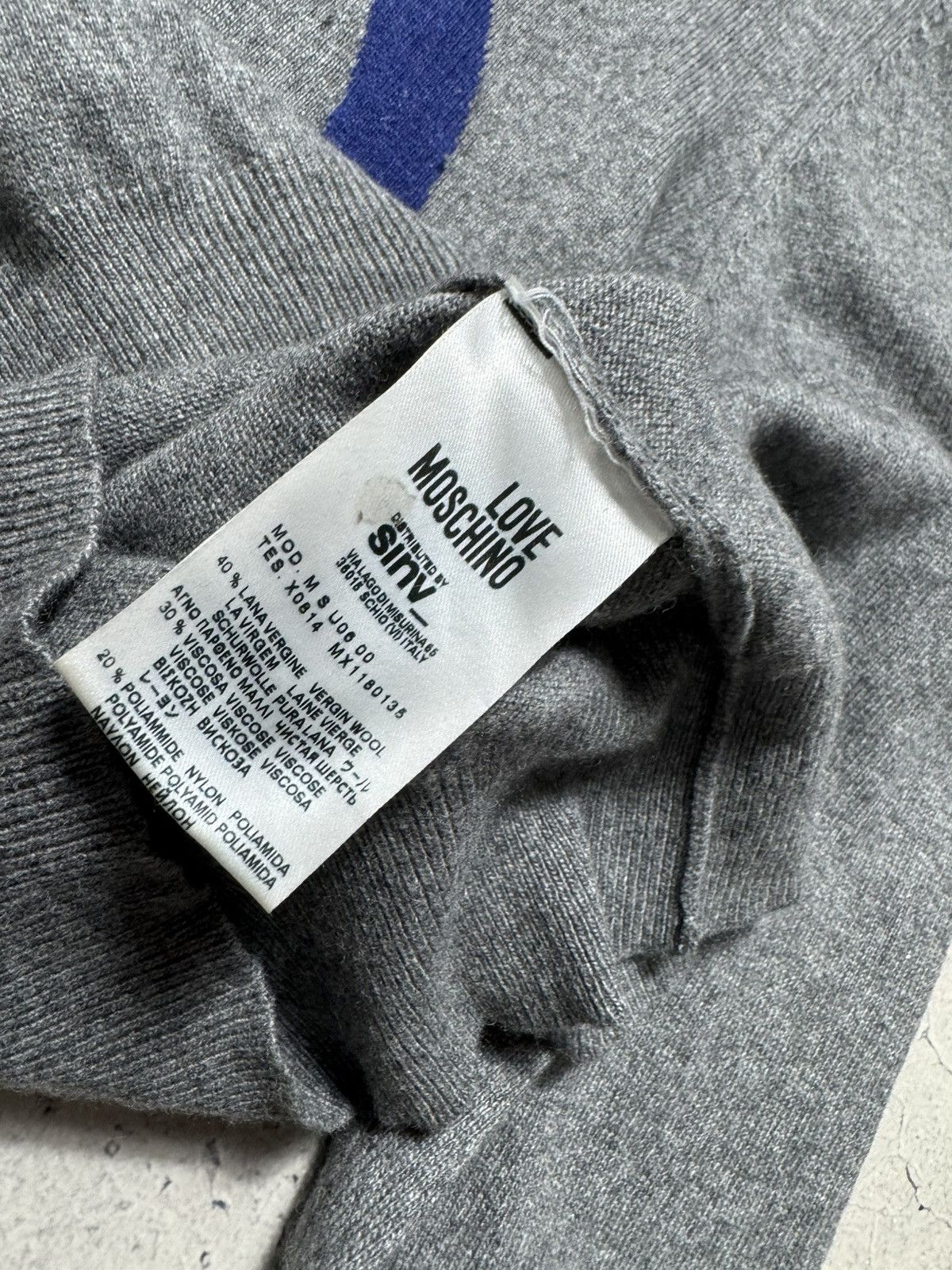Moschino Love Moschino Wool/Cashmere Big Logo Sweater Size XL Size US XL / EU 56 / 4 - 8 Thumbnail