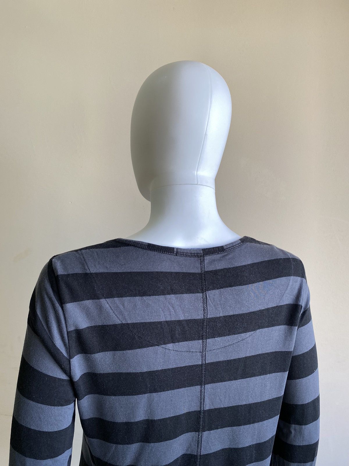 Gudrun Sjoden Gudrun Sjoden Womens Striped Black/Grey Long Sleeve Top Size M / US 6-8 / IT 42-44 - 7 Thumbnail