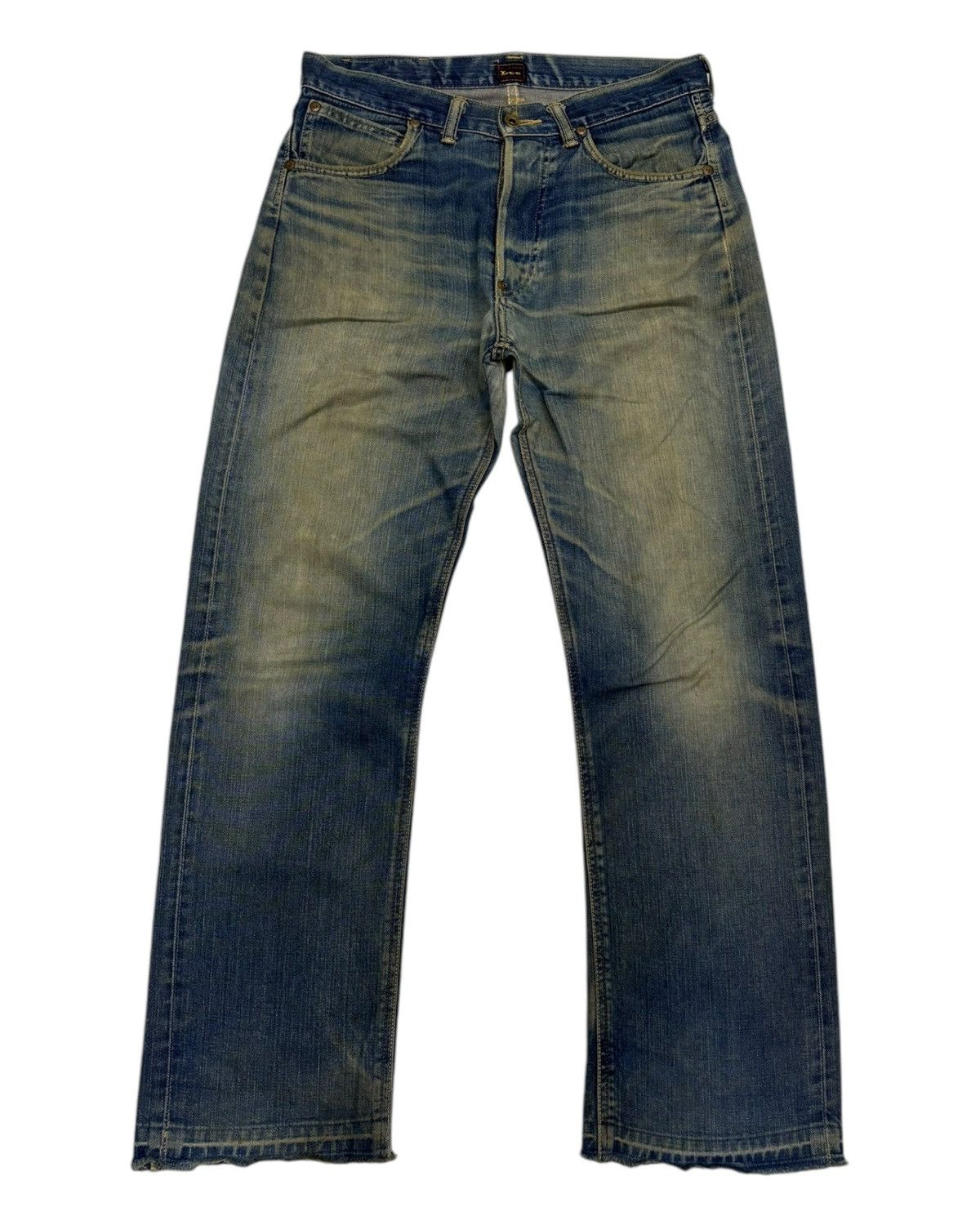 Lee 🔥Vintage Steal🔥Lee Cowboy Selvedge Denim Jeans Distressed Size US 31 - 10 Thumbnail