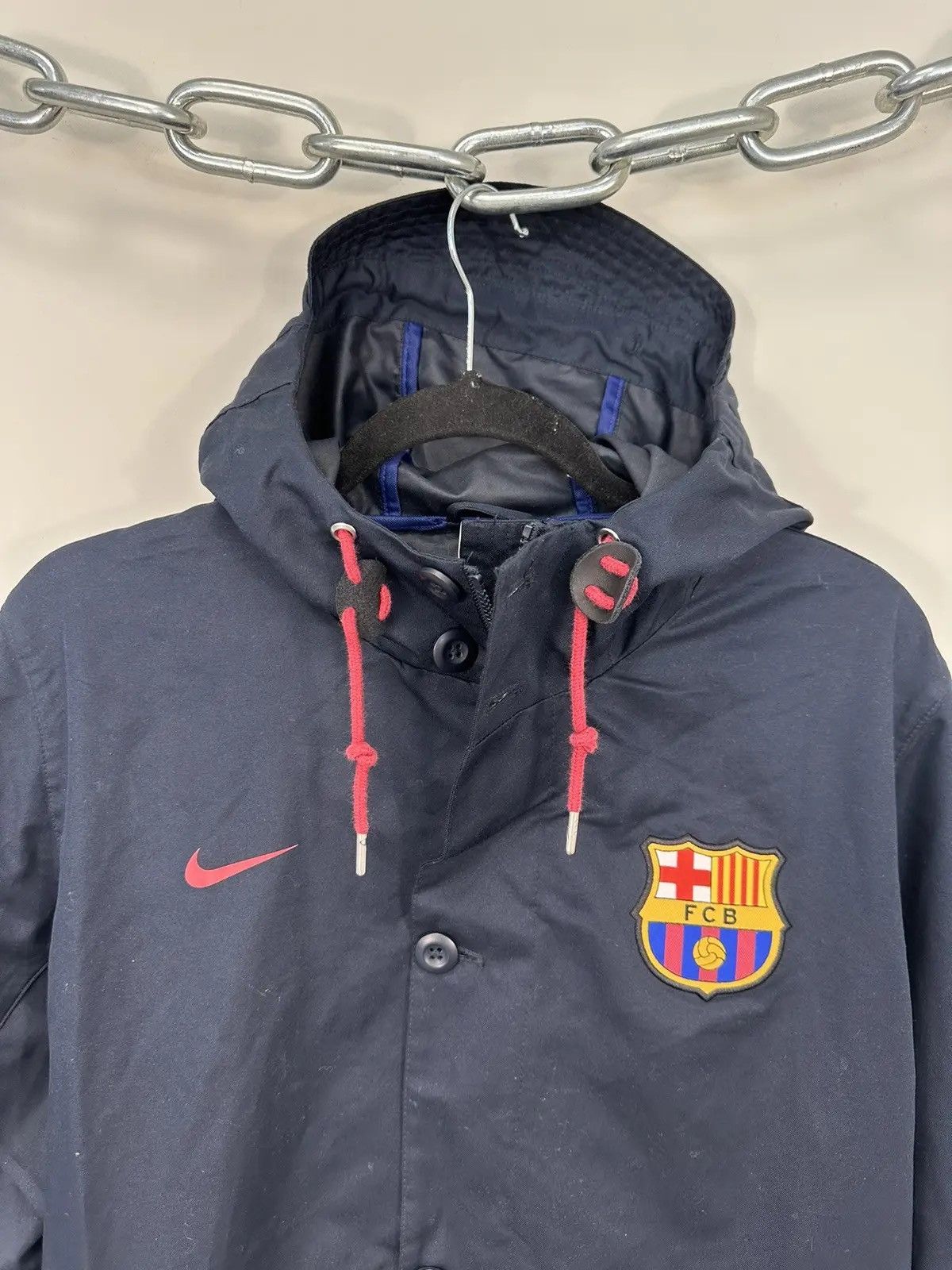 Nike × Vintage Vintage Nike Barcelona 2015-16 Saturday Rare Soccer Jacket Size US M / EU 48-50 / 2 - 3 Thumbnail