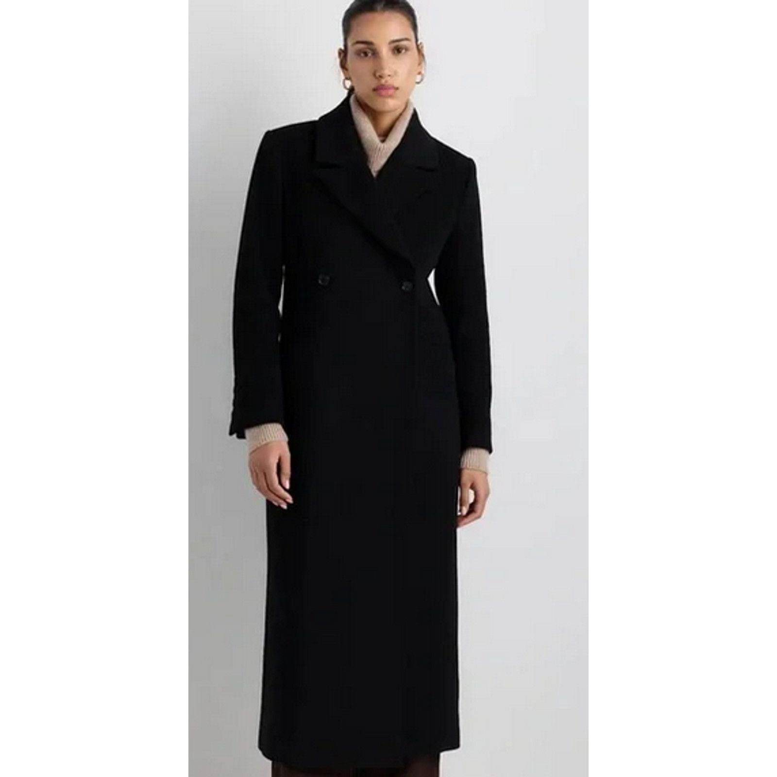 Quince Quince Women's Cashmere Tailored Long Coat Size L NWOT Size L / US 10 / IT 46 - 2 Thumbnail