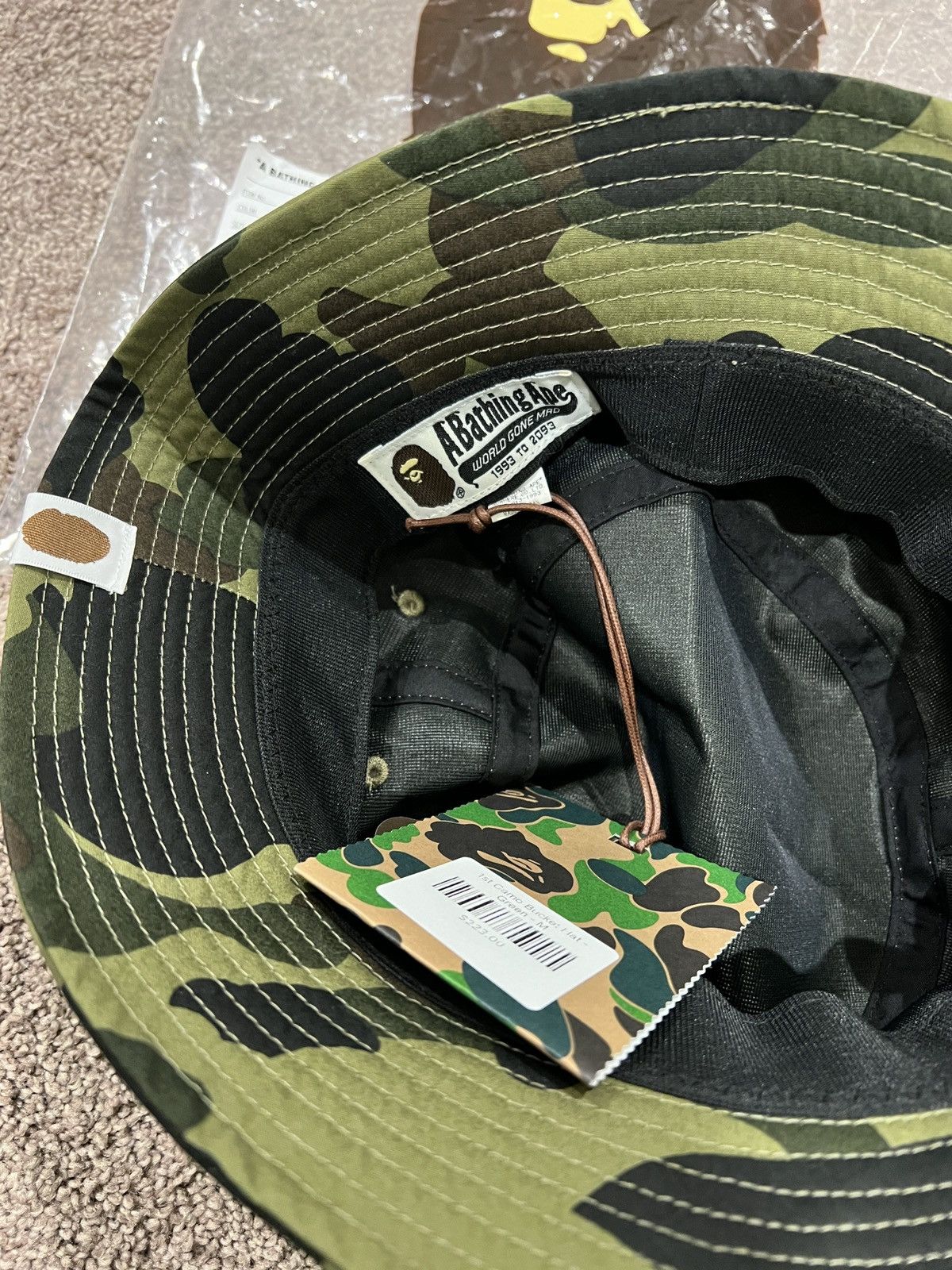 Bape Brand new A bathing ape Bape 1st camo bucket hat medium Size ONE SIZE - 4 Thumbnail