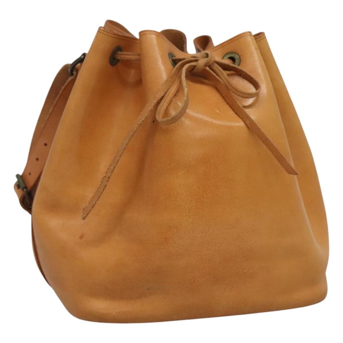 Louis Vuitton LOUIS VUITTON Nomad Leather Petit Noe Shoulder Bag Beige Size ONE SIZE - 1 Thumbnail