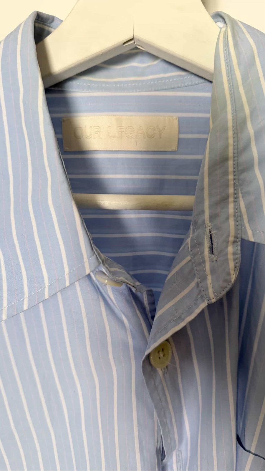 Our Legacy Borrowed Rose Blue “Big Daddy” Shirt Size US M / EU 48-50 / 2 - 2 Thumbnail