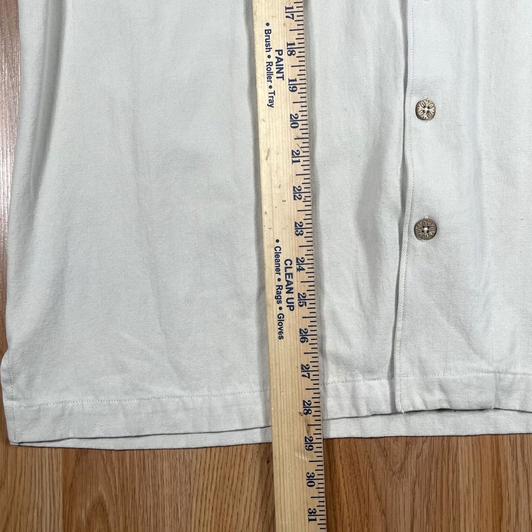 Vintage Eagle Dry Goods Shirt Men XL Extra Large 100% Silk Beige Button Up Short Sleeve Shirt Size US XL / EU 56 / 4 - 5 Thumbnail