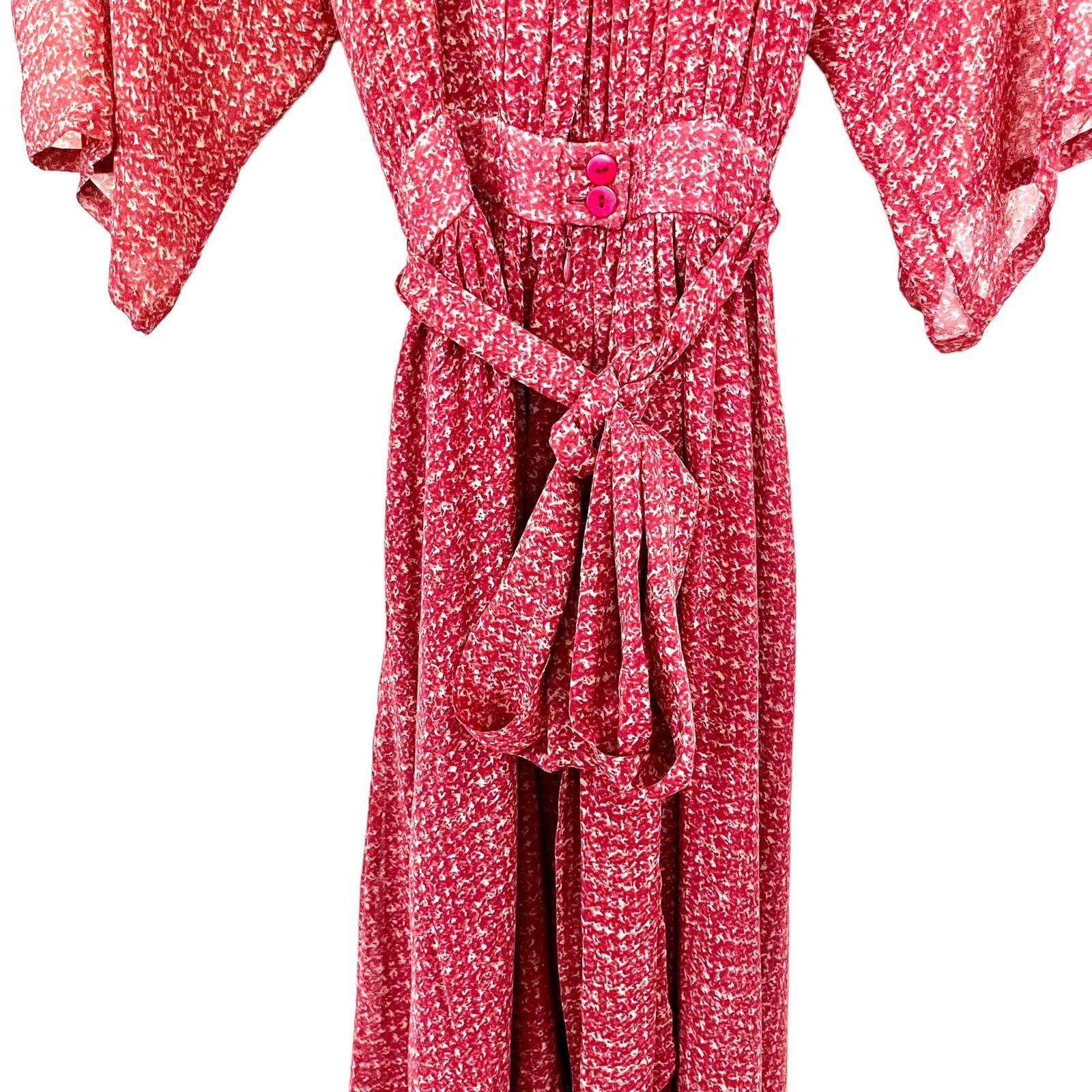 Rachel Zoe Rachel Zoe Olivia Silk Midi Dress Rust Orange size 10 Size L / US 10 / IT 46 - 6 Thumbnail