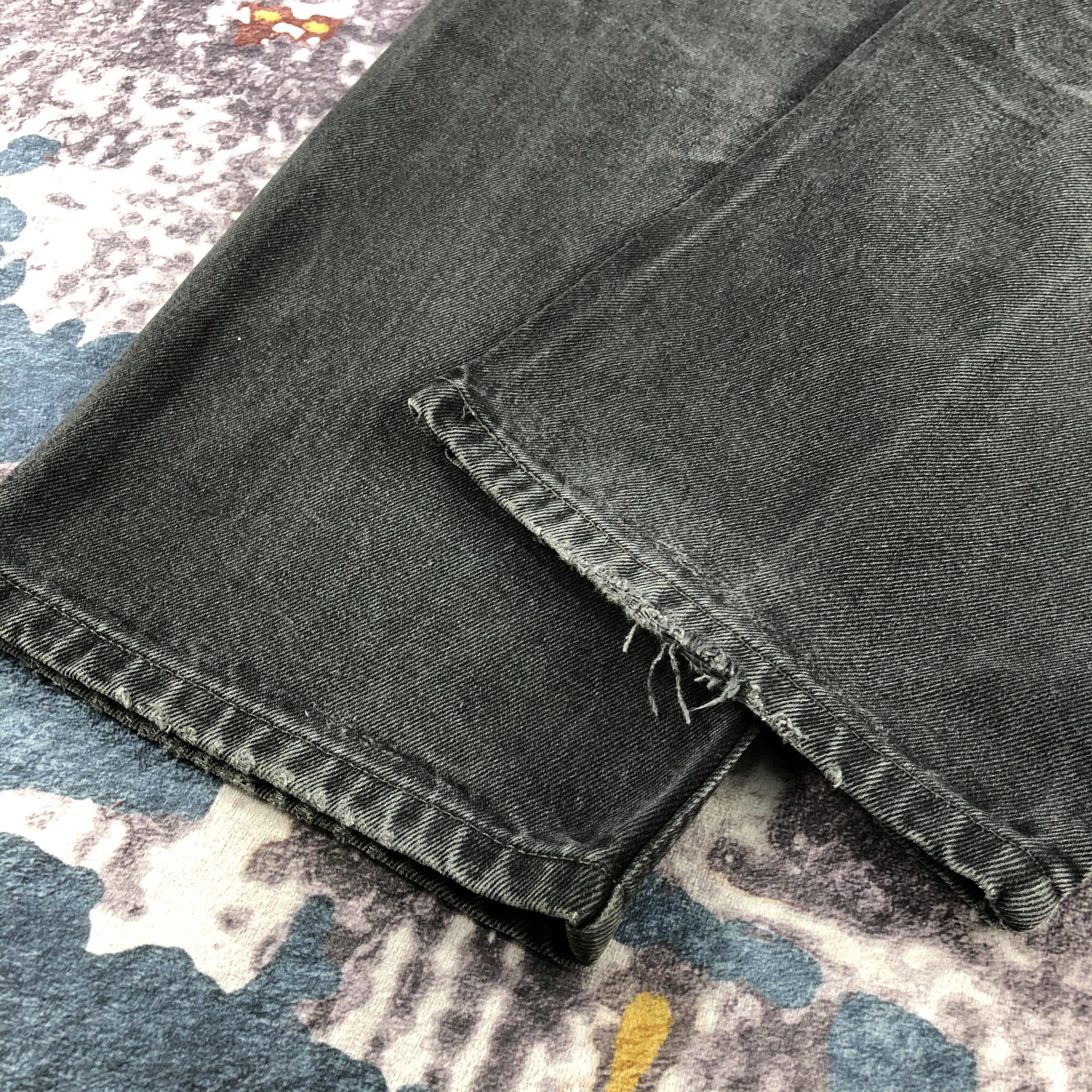 Levi's × Vintage Vintage 90s Faded Black Levis 550 Jeans-JM2571 Size US 40 / EU 56 - 5 Thumbnail