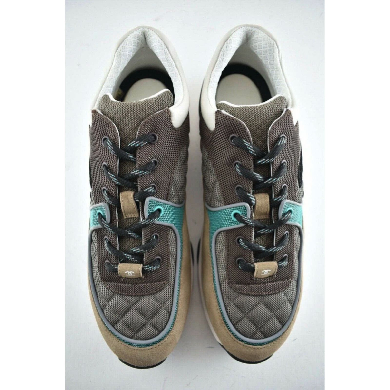 Chanel Chanel White CC Logo Low Top Trainer Sneaker 44 11 Size US 11 / EU 44 - 7 Thumbnail