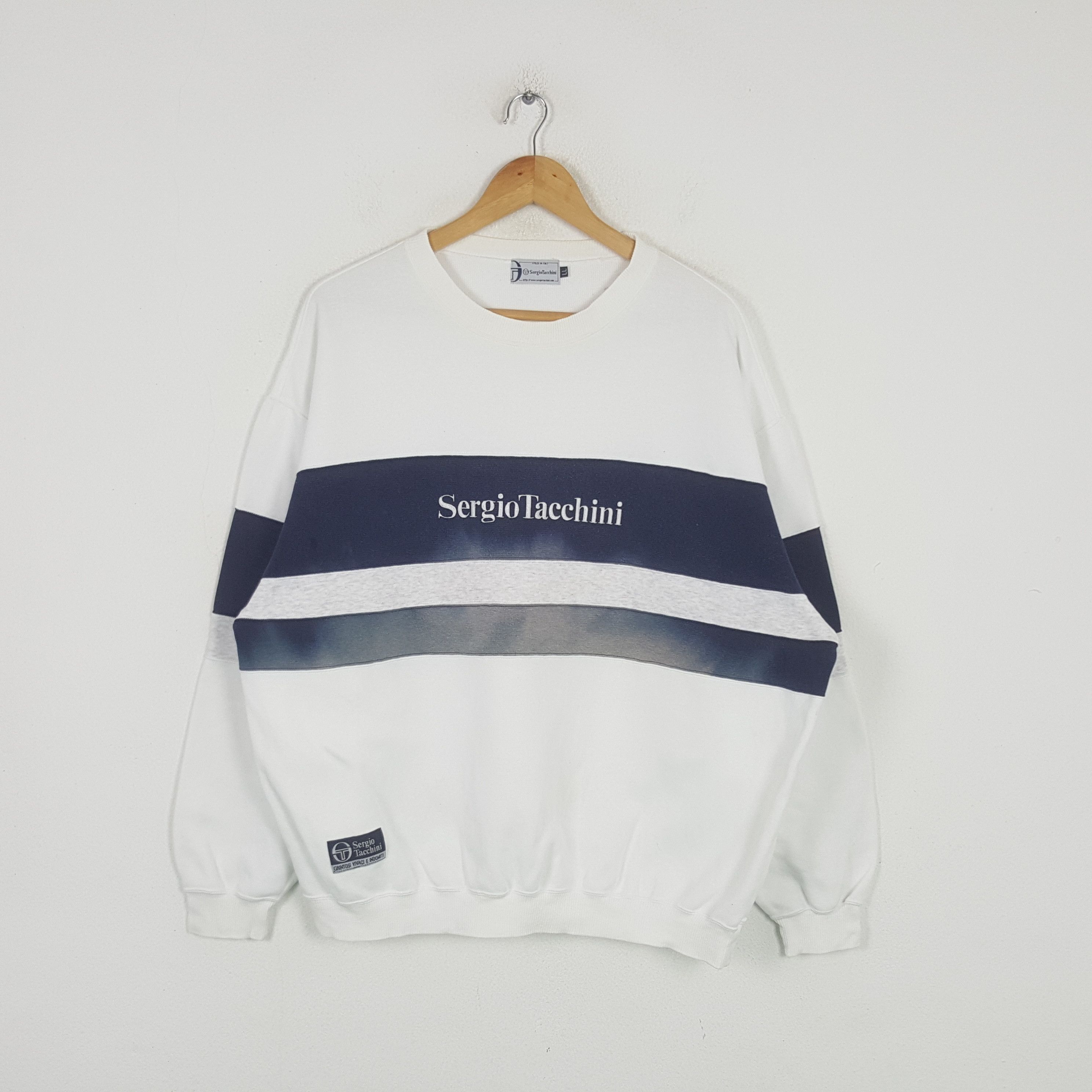 Sergio Tacchini Vintage Sergio Tacchini Tennis Sports Sweatshirt C293N18 Size US XL / EU 56 / 4 - 1 Thumbnail