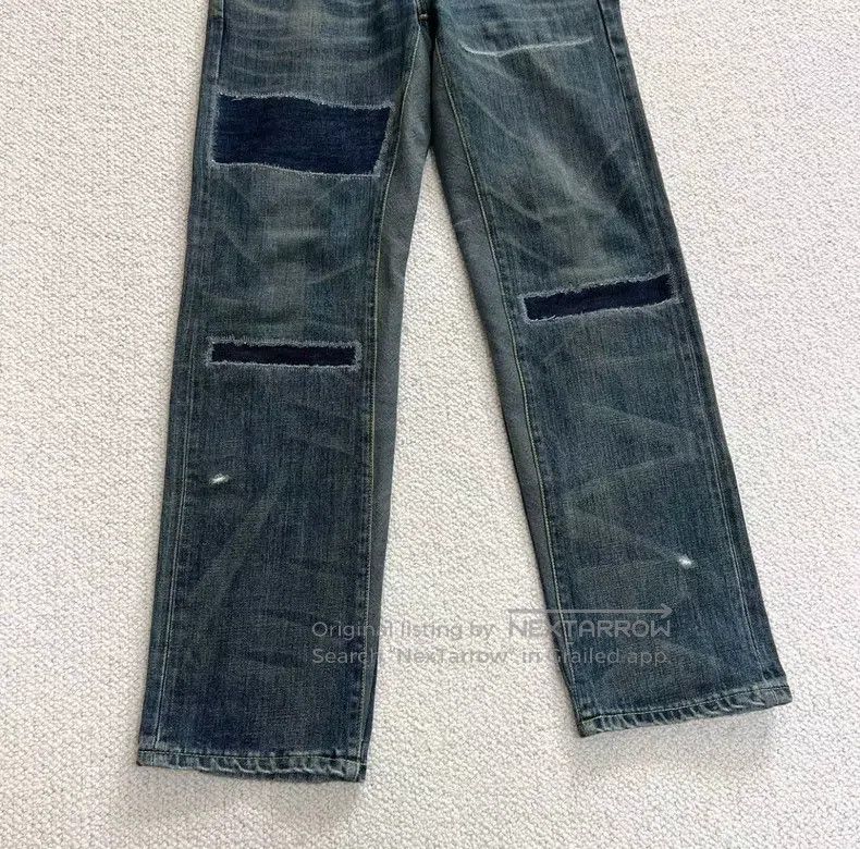 Neighborhood Neighborhood size S Poison 2 King Beaded Vintage Jeans Size US 27 - 4 Thumbnail